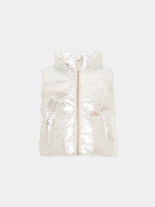 Gilet imbottito Hester argento per bambina,Molo,5W26M203 5996