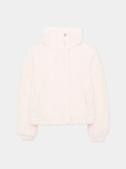 Piumino avorio Hansine per bambina a coste,Molo,5W26M303 5995