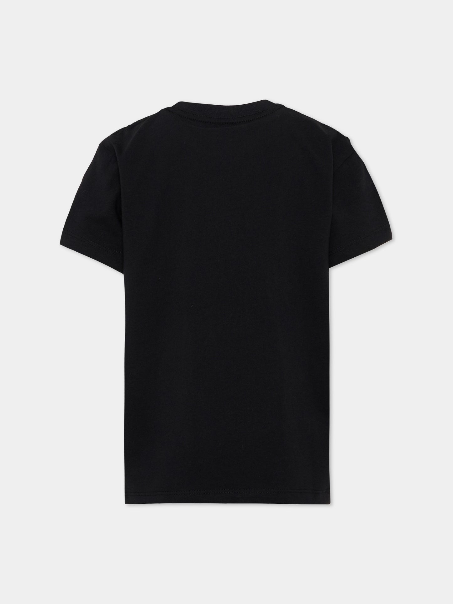 T-shirt nera  Roxo con smile  per bambini,Molo,6W26A201 0099