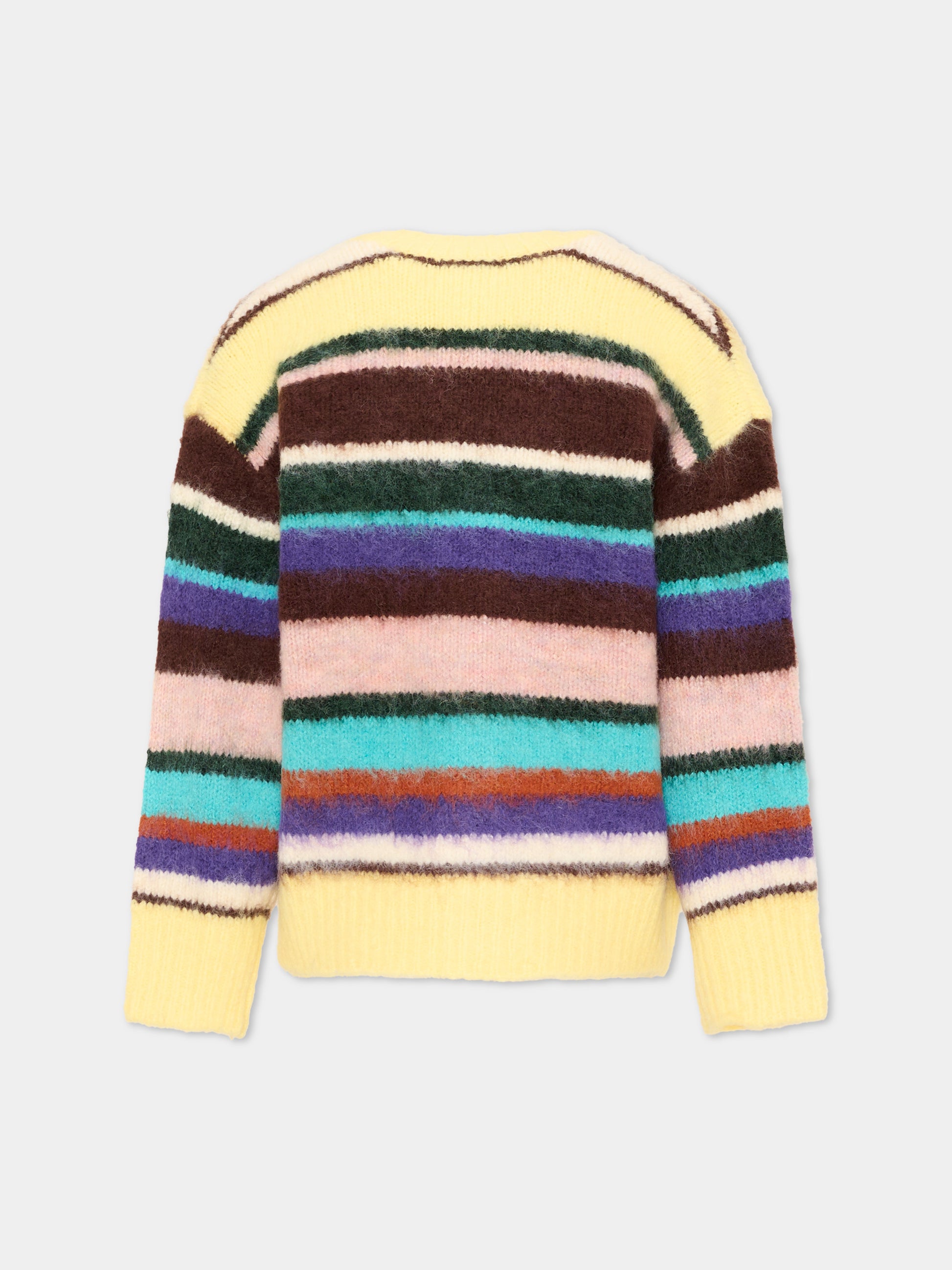 Cardigan multicolor Brutus per bambina a righe,Molo,6W26K301 5755