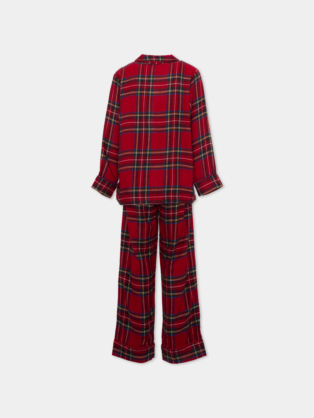 Pigiama rosso Lex per bambino tartan,Molo,6W26R504 5778