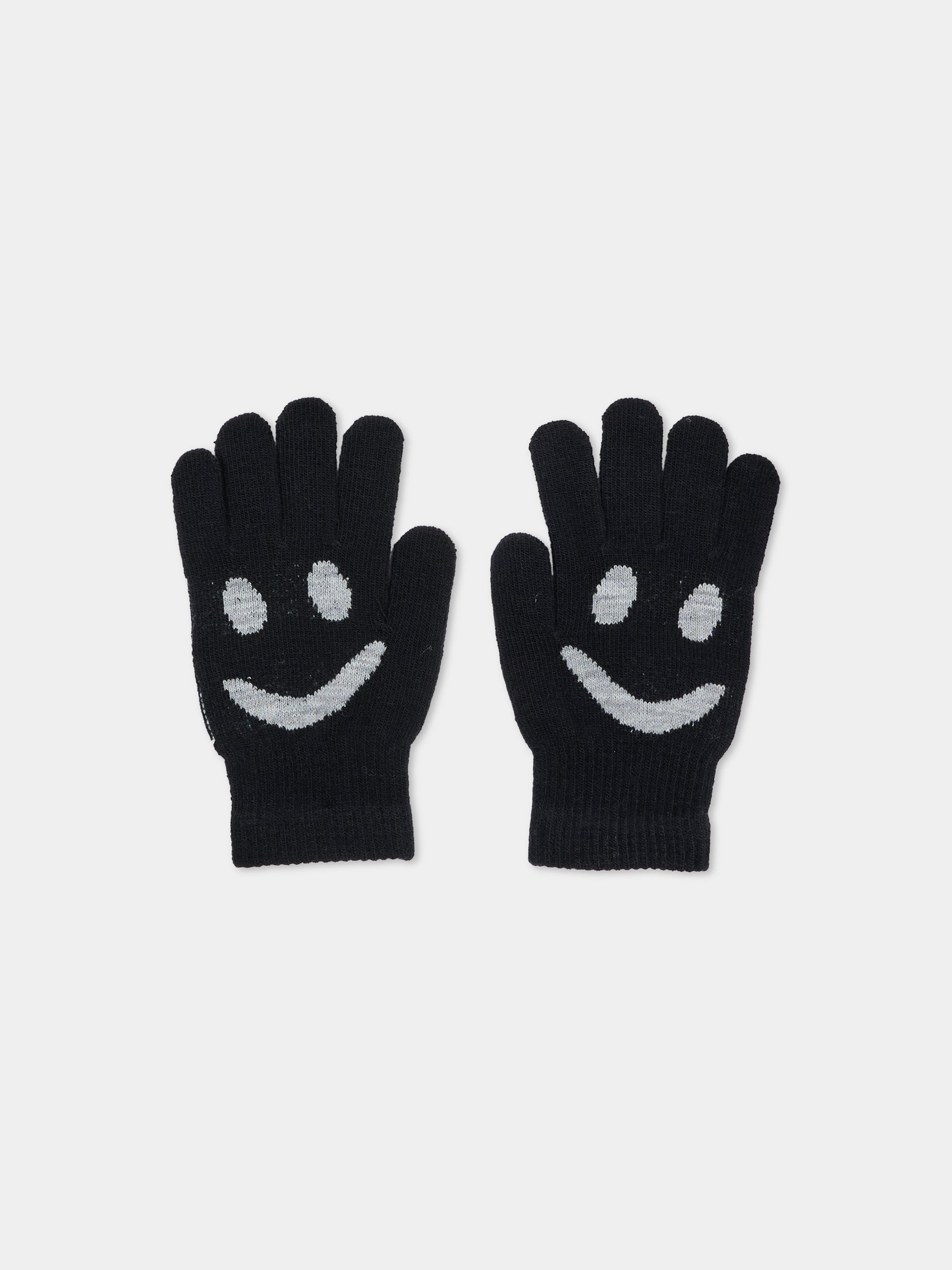 Guanti neri Kello per bambini con smile,Molo,7W26S202 0099