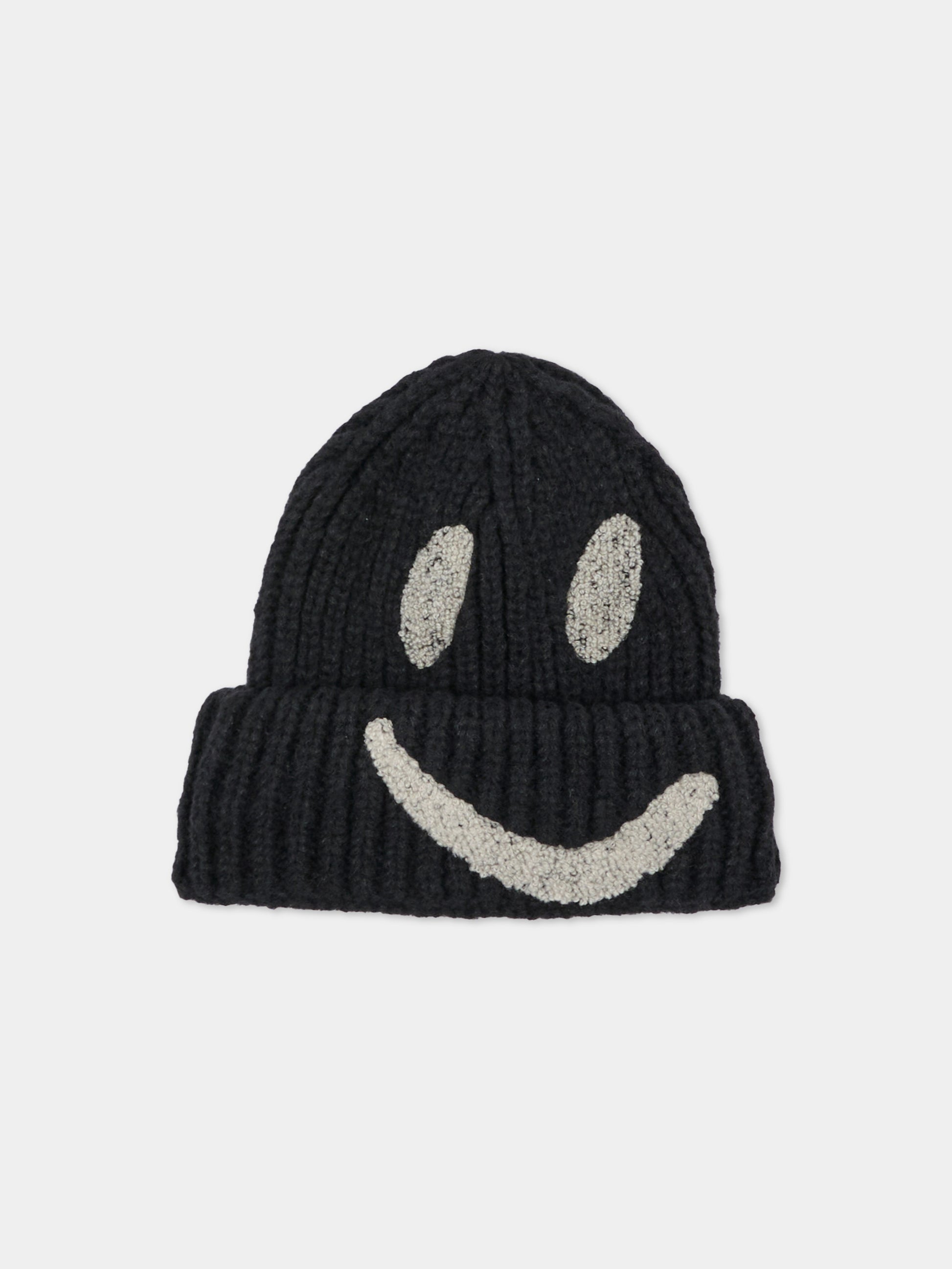 Berretto nero Kim per bambini con smile,Molo,7W26S303 0099