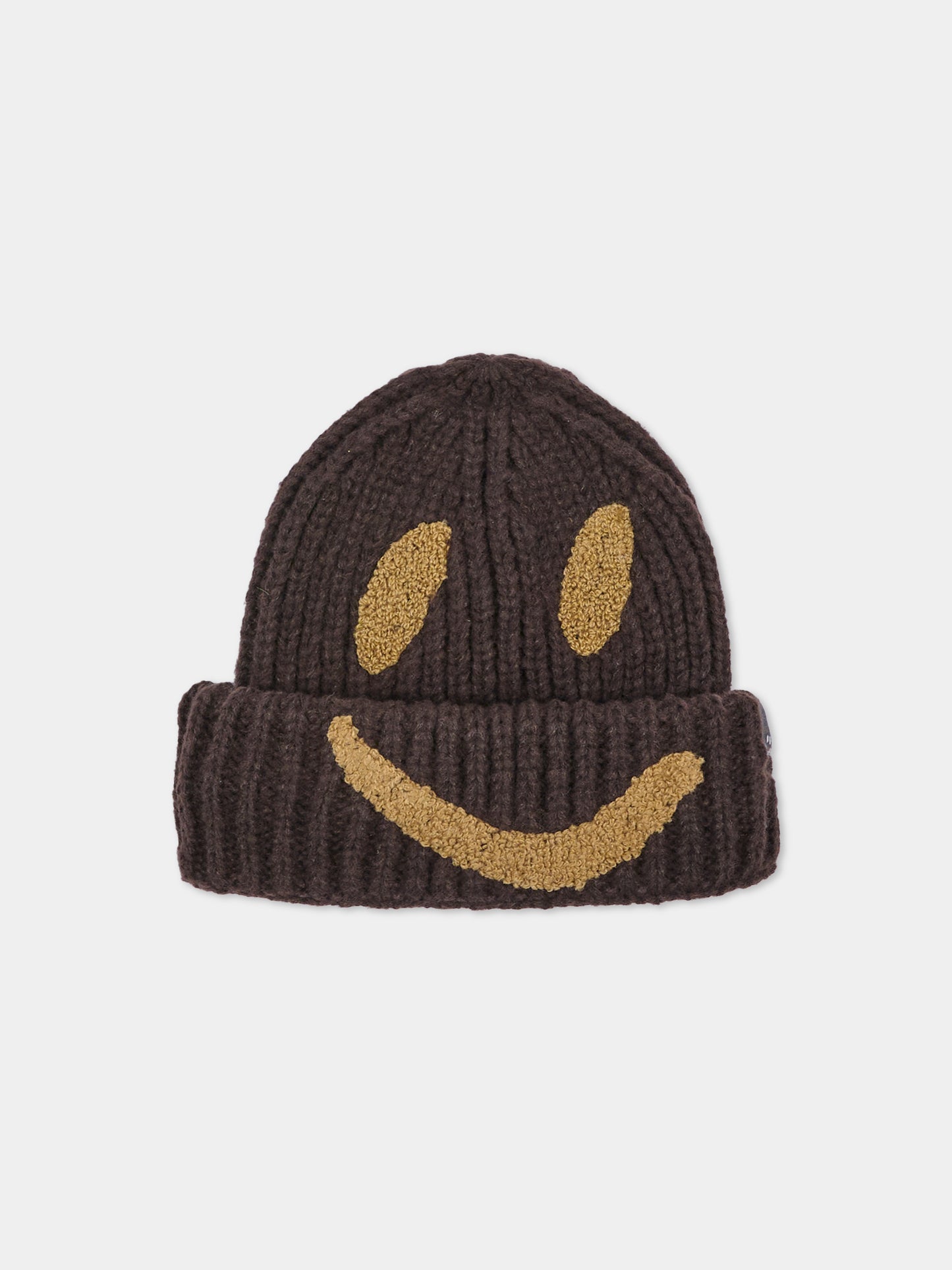 Berretto marrone kim per bambini con smile,Molo,7W26S303 5993