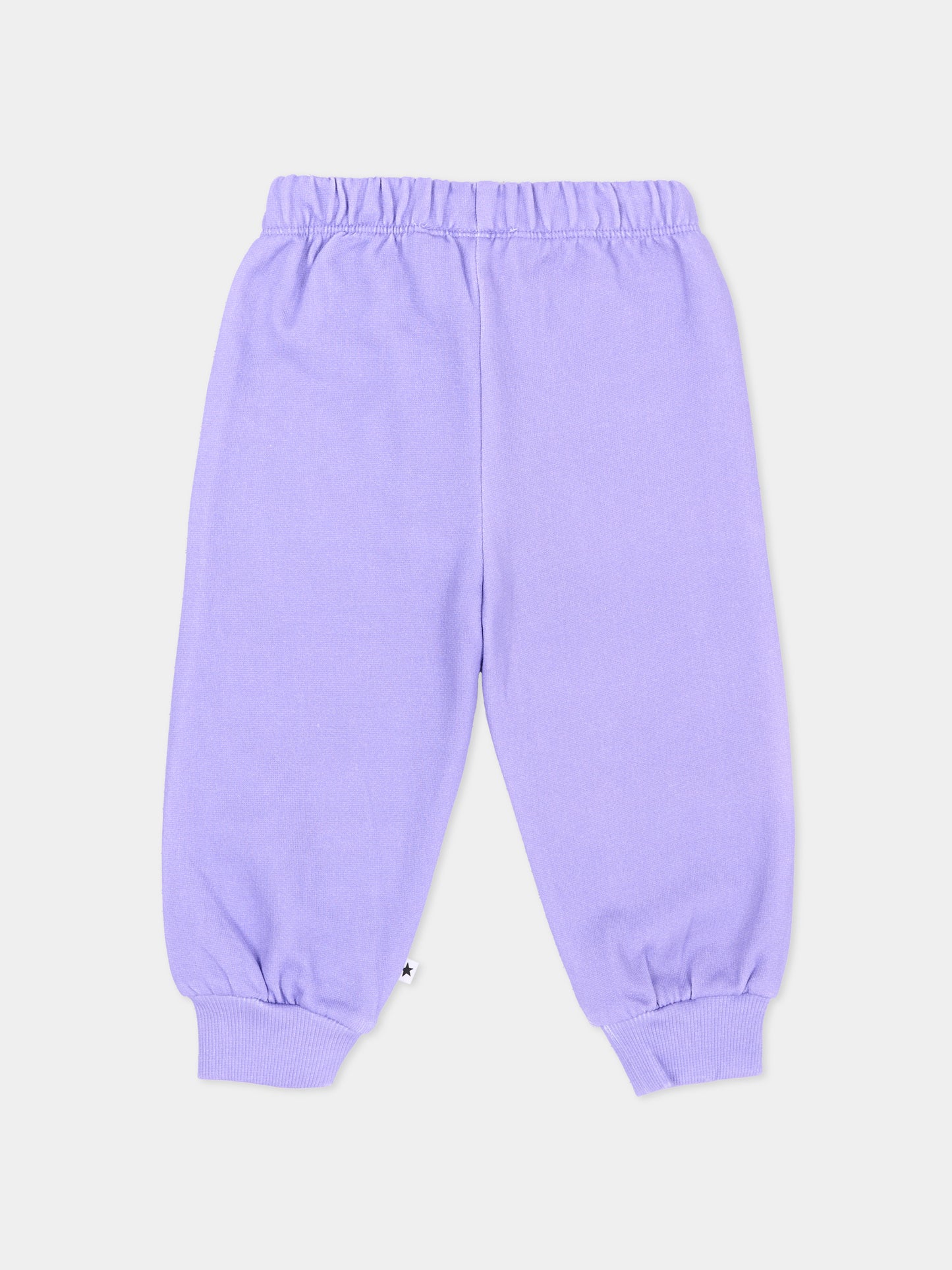 Pantaloni lilla Simeon per neonata con cuccioli,Molo,4W26I201 5783