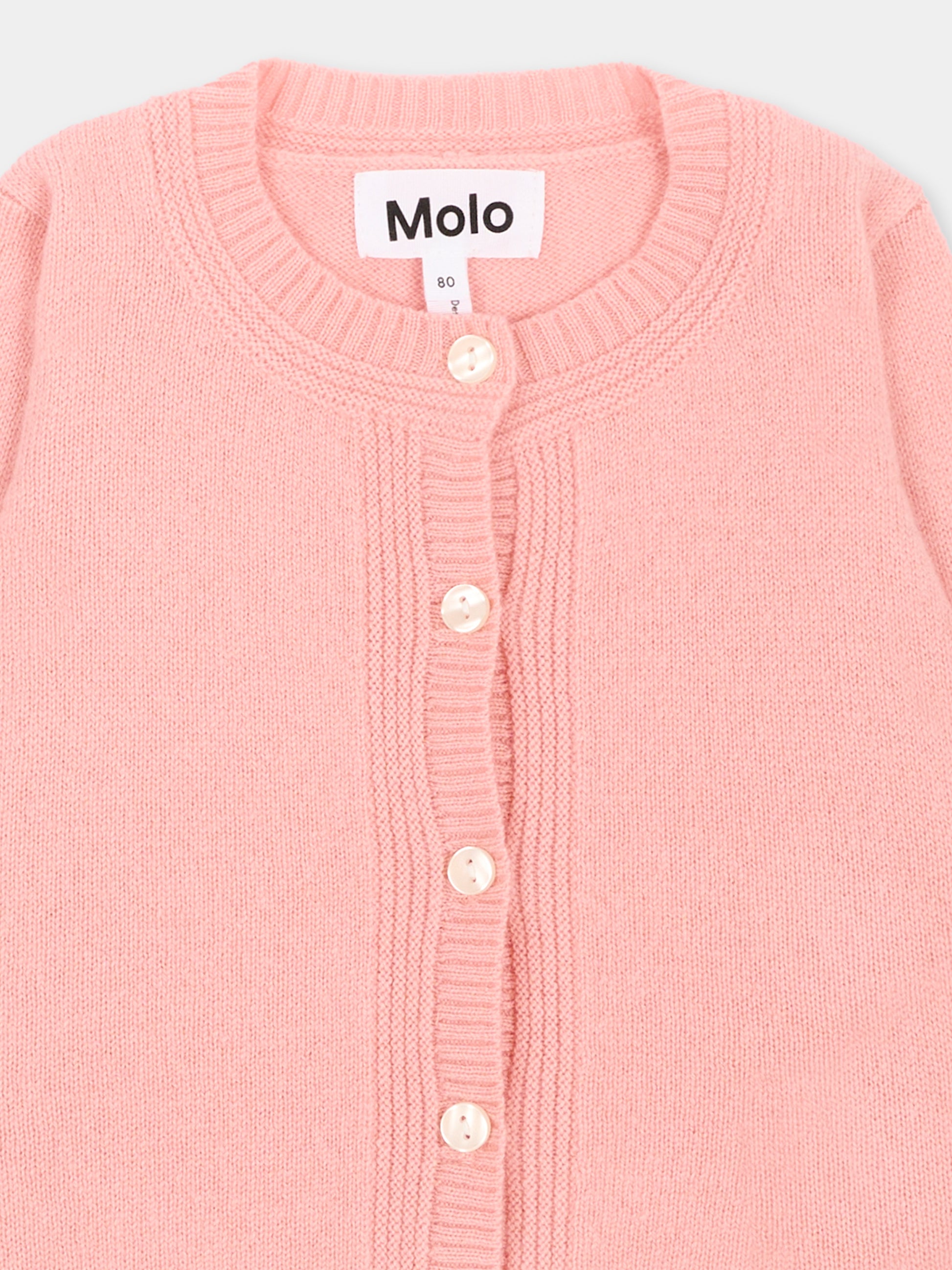 Cardigan rosa Gita  per neonata,Molo,4W26K301 5724