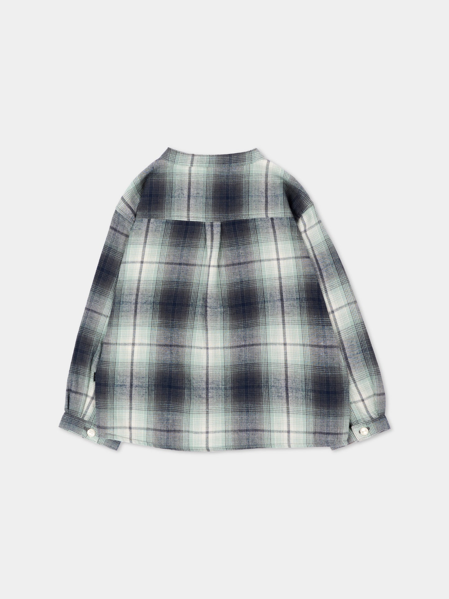 Camicia a manica lunga blu Enoz per neonato tartan,Molo,6W26C201 5901