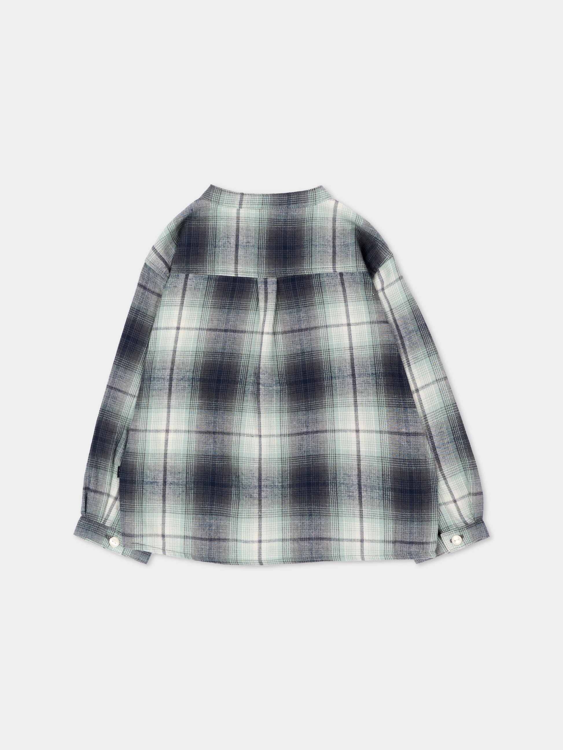 Camicia a manica lunga blu Enoz per neonato tartan,Molo,6W26C201 5901