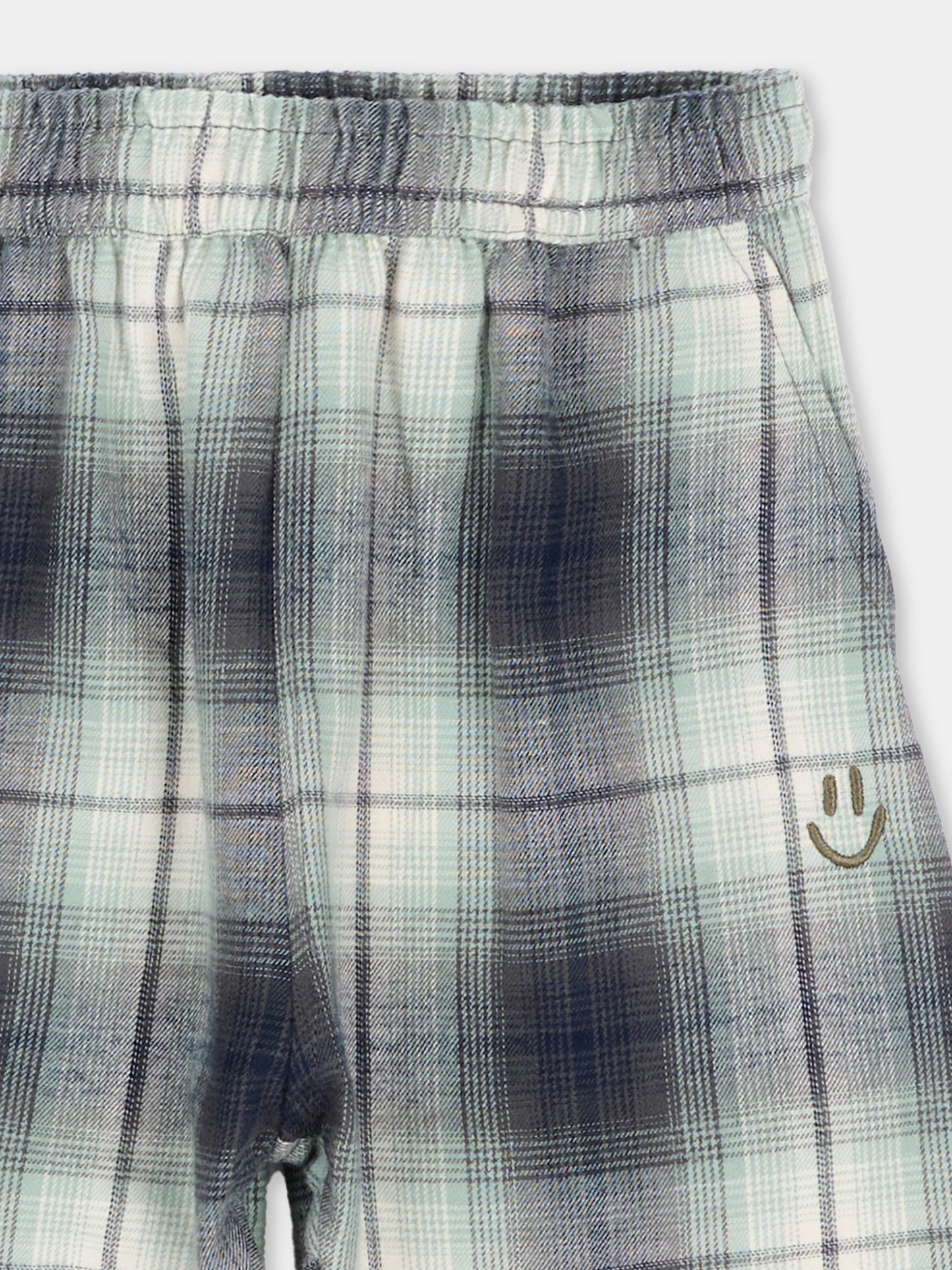 Pantalone Sois blu per neonato tartan,Molo,6W26I101 5901