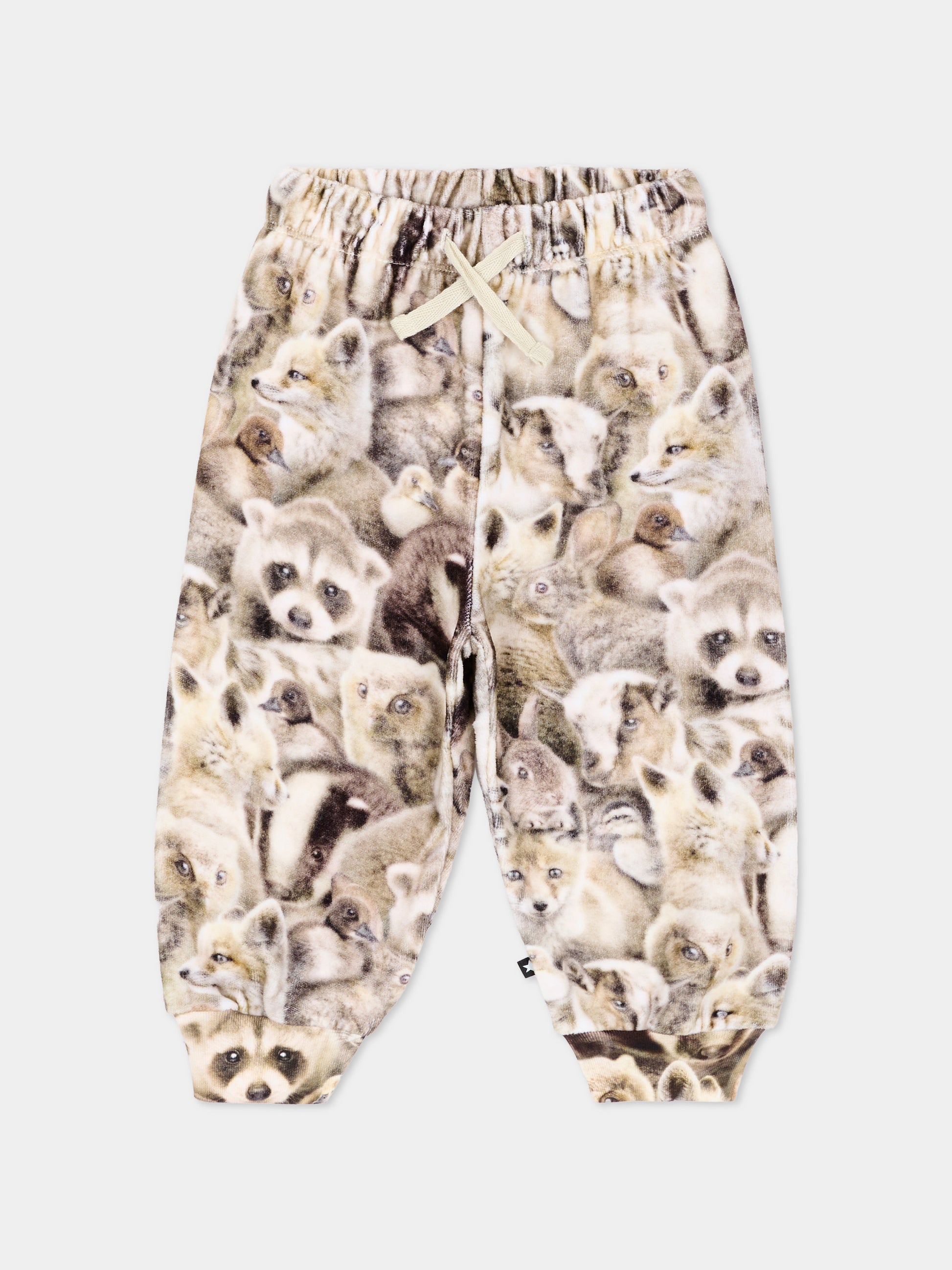 Pantalone beige Simeon per neonati con stampa,Molo,6W26I216 9756