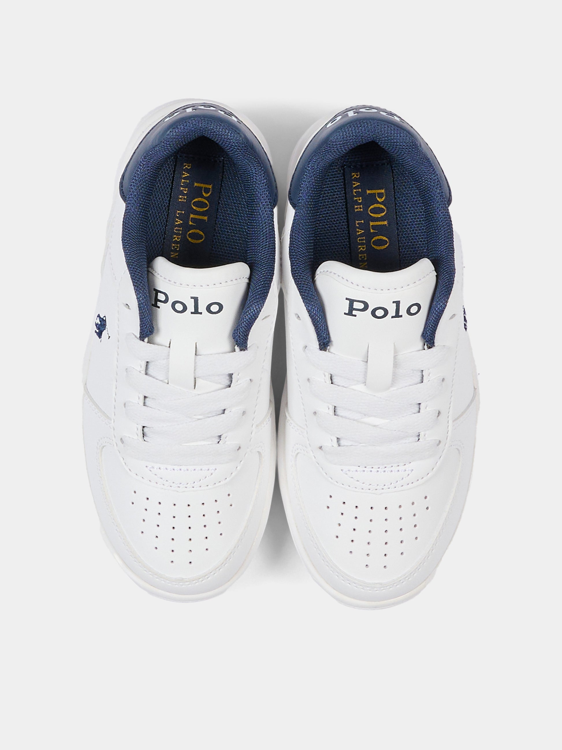Sneakers bianche per bambino,Ralph Lauren Kids,RF103793