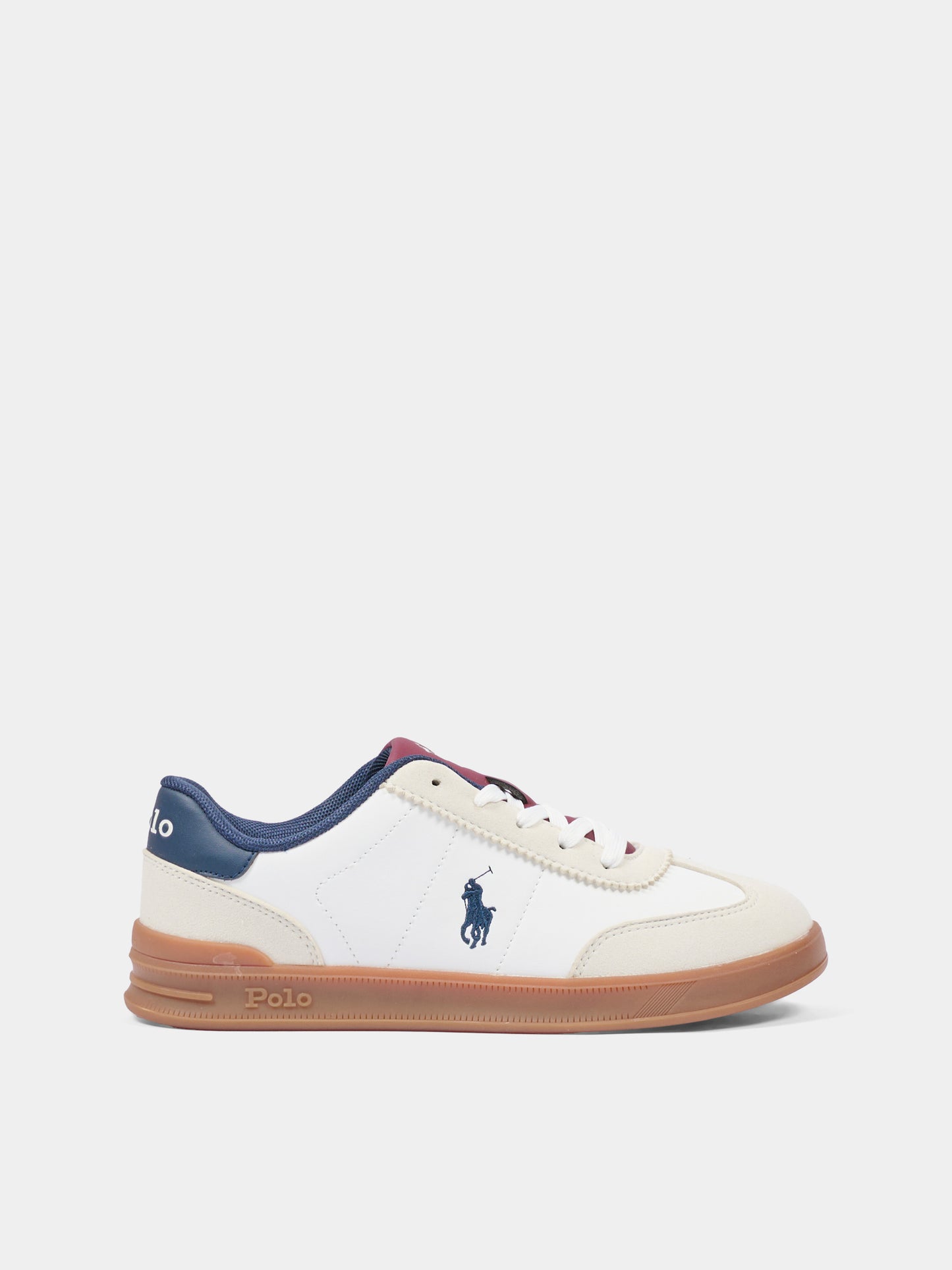 Sneakers bianche per bambino con Polo Pony,Ralph Lauren Kids,RL04998106