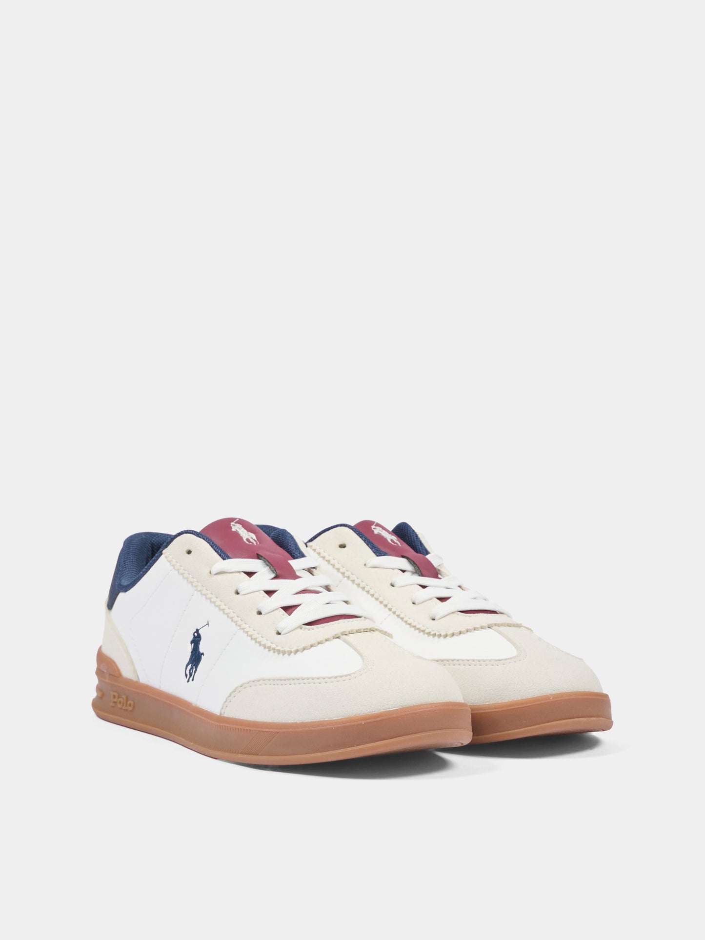 Sneakers bianche per bambino con Polo Pony,Ralph Lauren Kids,RL04998106