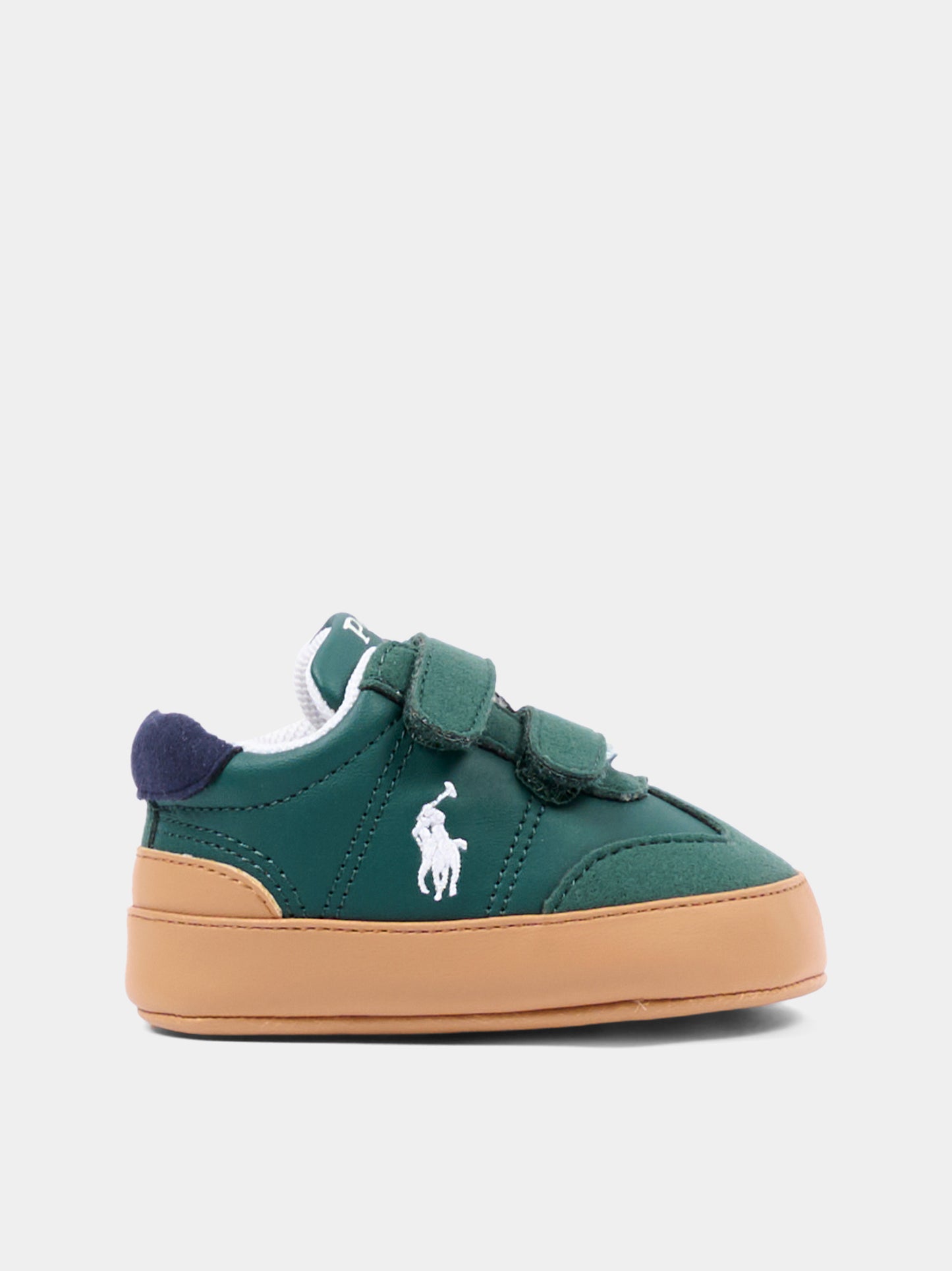 Sneakers verdi per neonato con Polo Pony,Ralph Lauren Kids,RL05012301