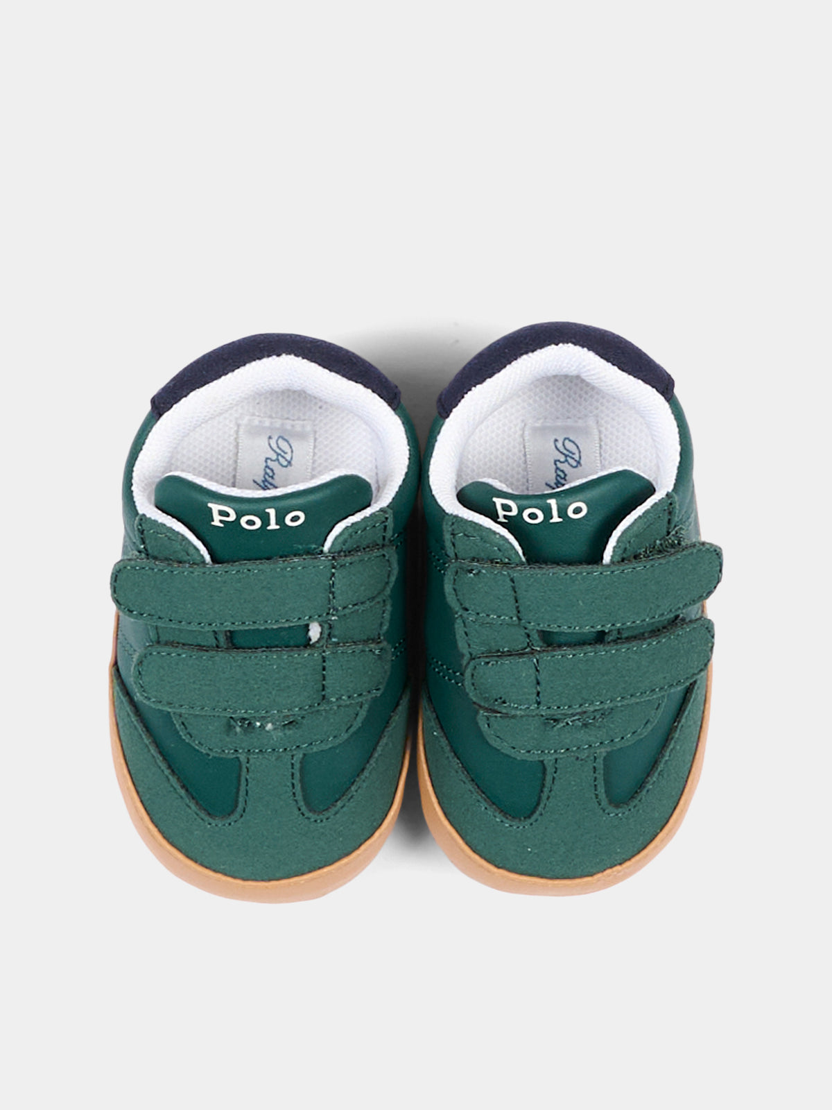 Sneakers verdi per neonato con Polo Pony,Ralph Lauren Kids,RL05012301