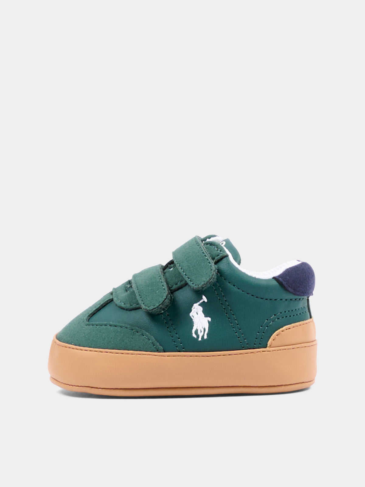 Sneakers verdi per neonato con Polo Pony,Ralph Lauren Kids,RL05012301