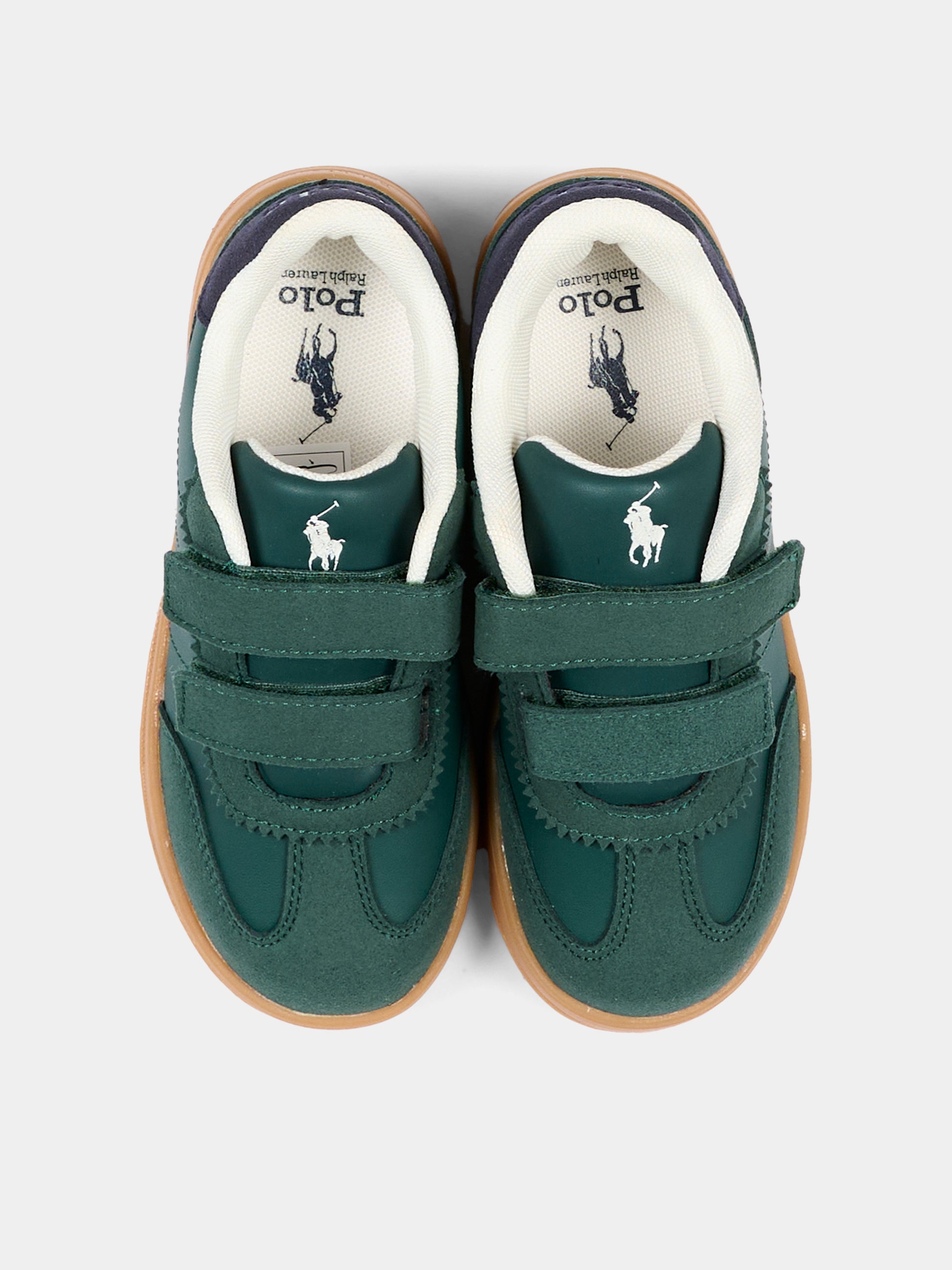 Sneakers verdi per bambino con Polo Pony,Ralph Lauren Kids,RL05862301