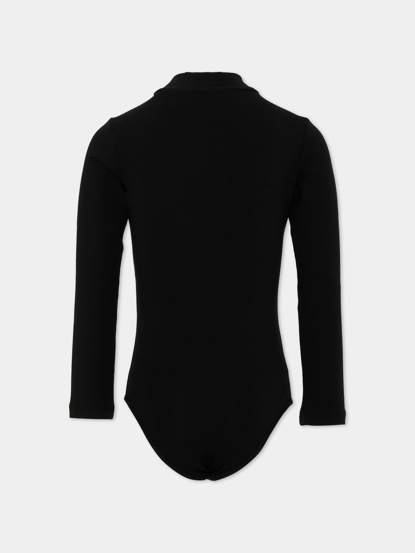 Body nero per bambina con logo,Barrow,F6BKJGBS122 110