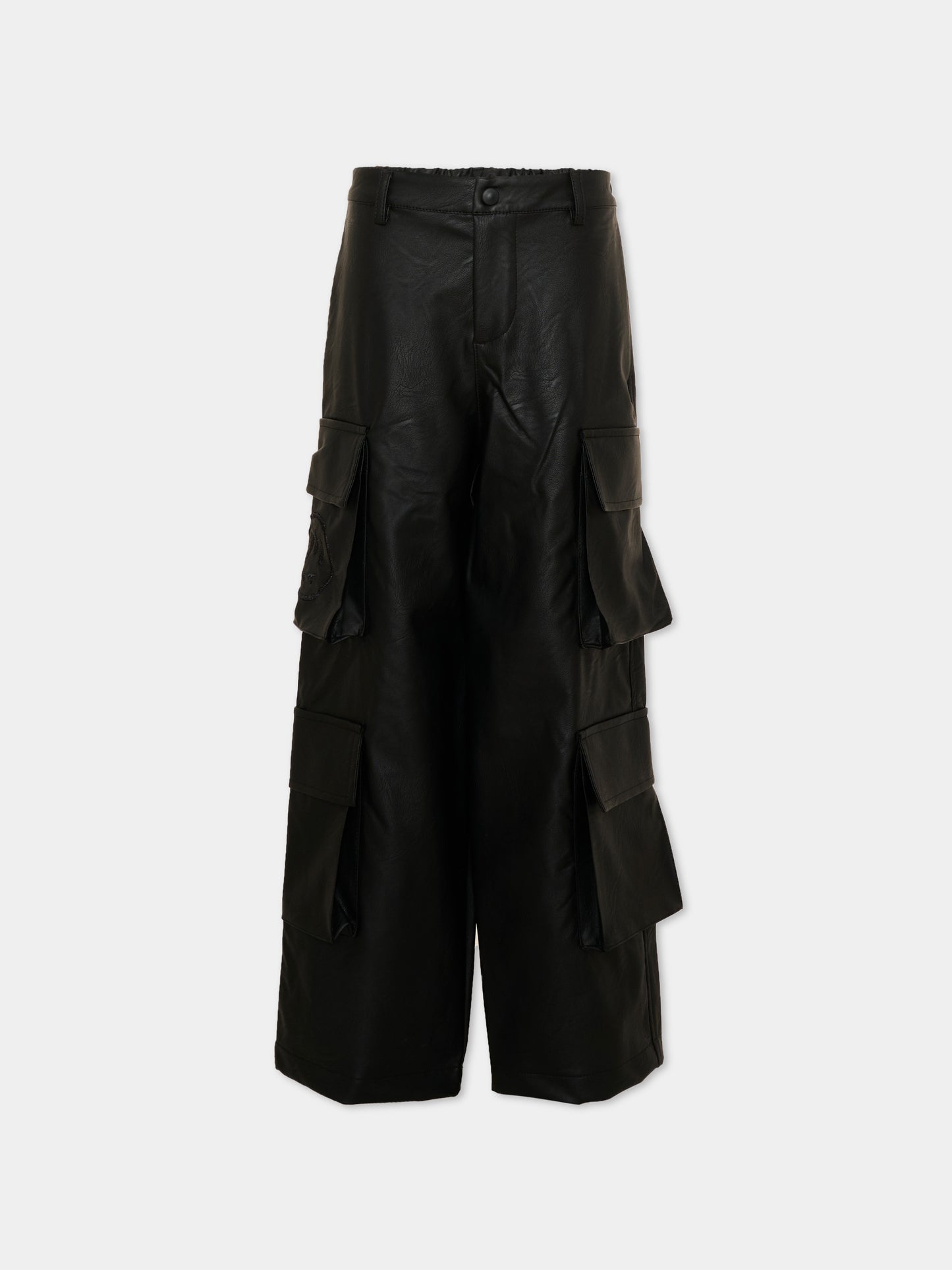 Pantalone nero per bambina cargo,Barrow,F6BKJGPA147 110