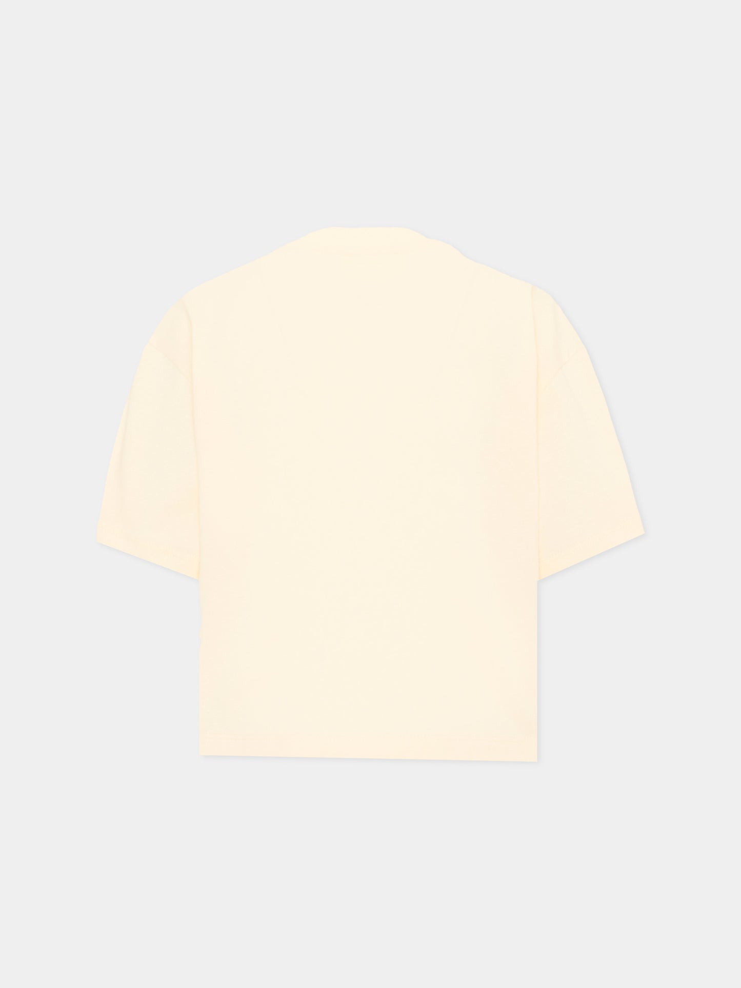 T-Shirt avorio per bambina con orsetto,Barrow,F6BKJGTH134 013