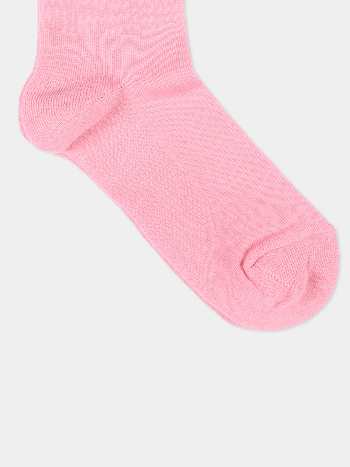 Calza Spugna rosa per bambina con logo,Barrow,F6BKJUSO093 409