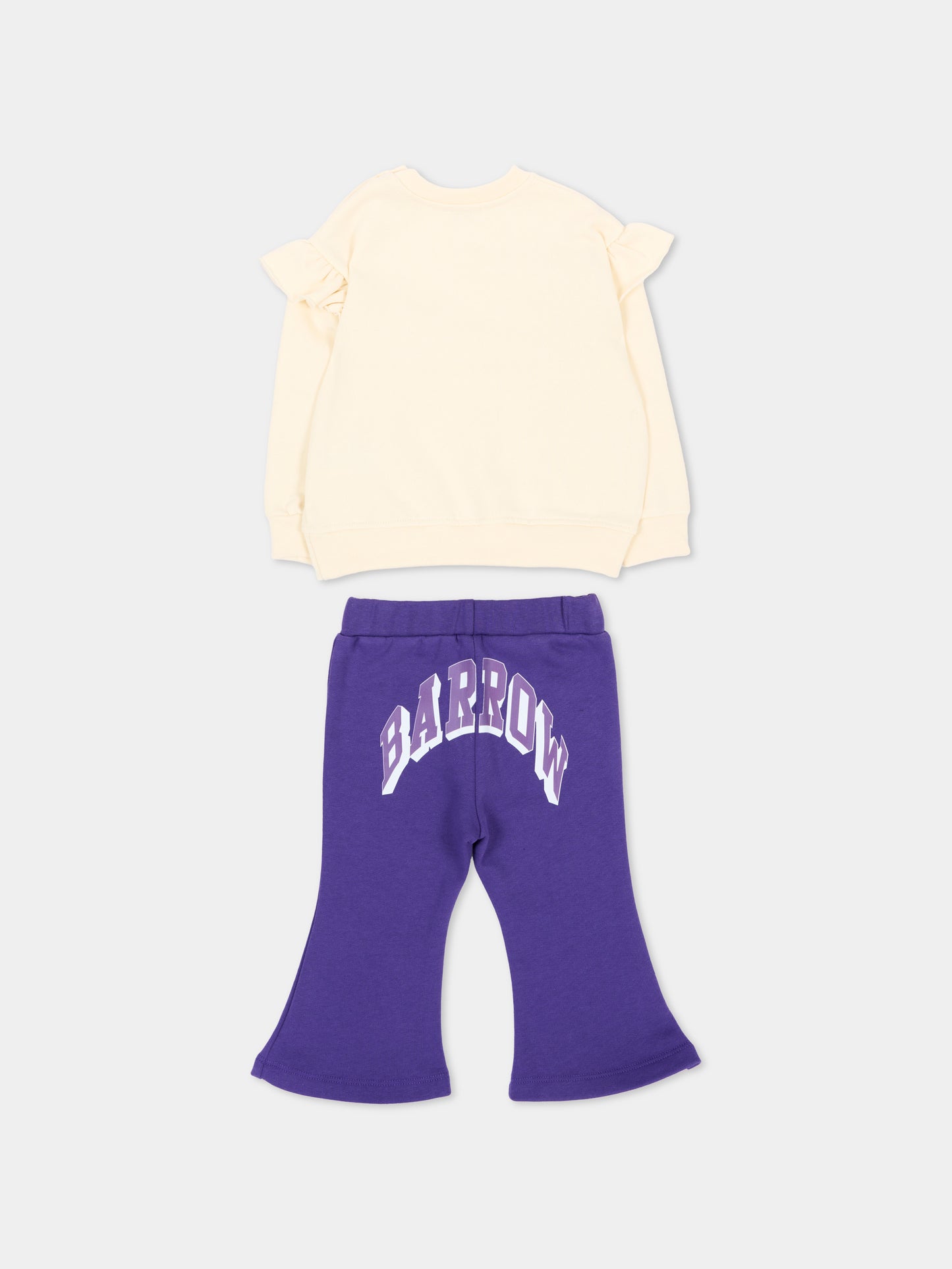 Completo sportivo viola per neonata con orsetto,Barrow,F6BKNGSL196 013/410