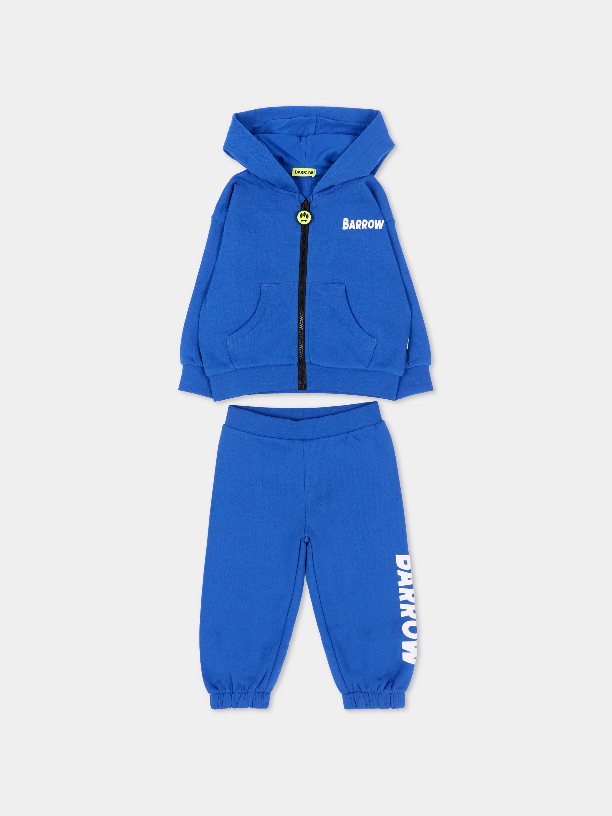 Completo sportivo lungo blu  per neonati con logo,Barrow,F6BKUNZF190 407
