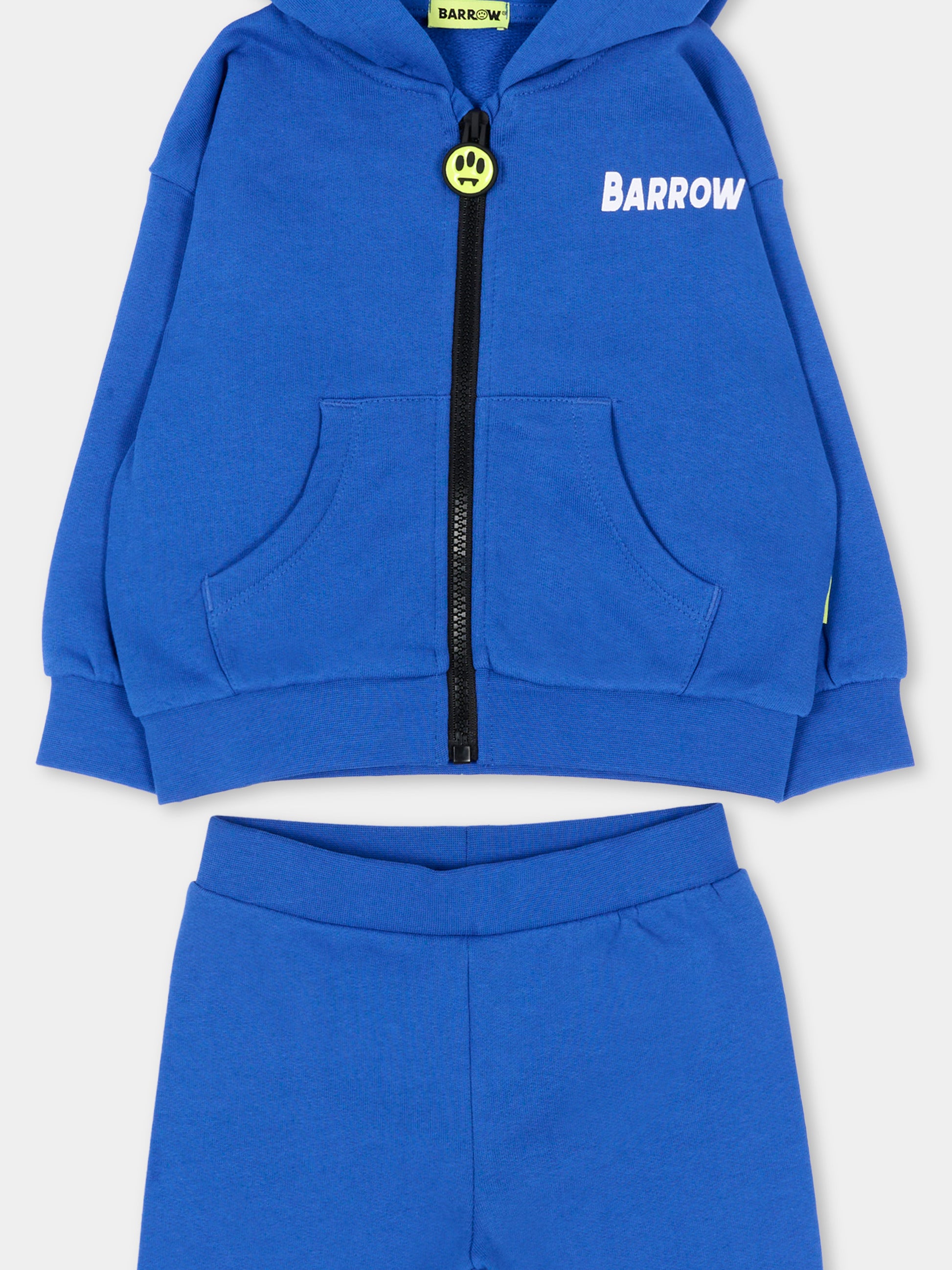 Completo sportivo lungo blu  per neonati con logo,Barrow,F6BKUNZF190 407