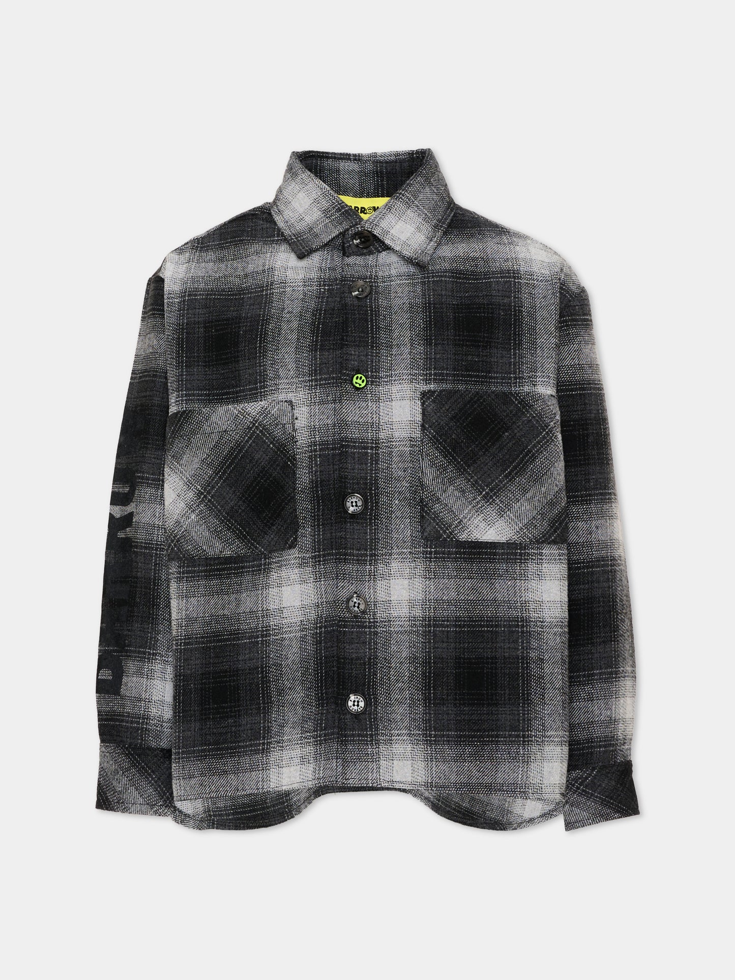 Camicia nera per bambino con logo,Barrow,F6BKJBSI076 110