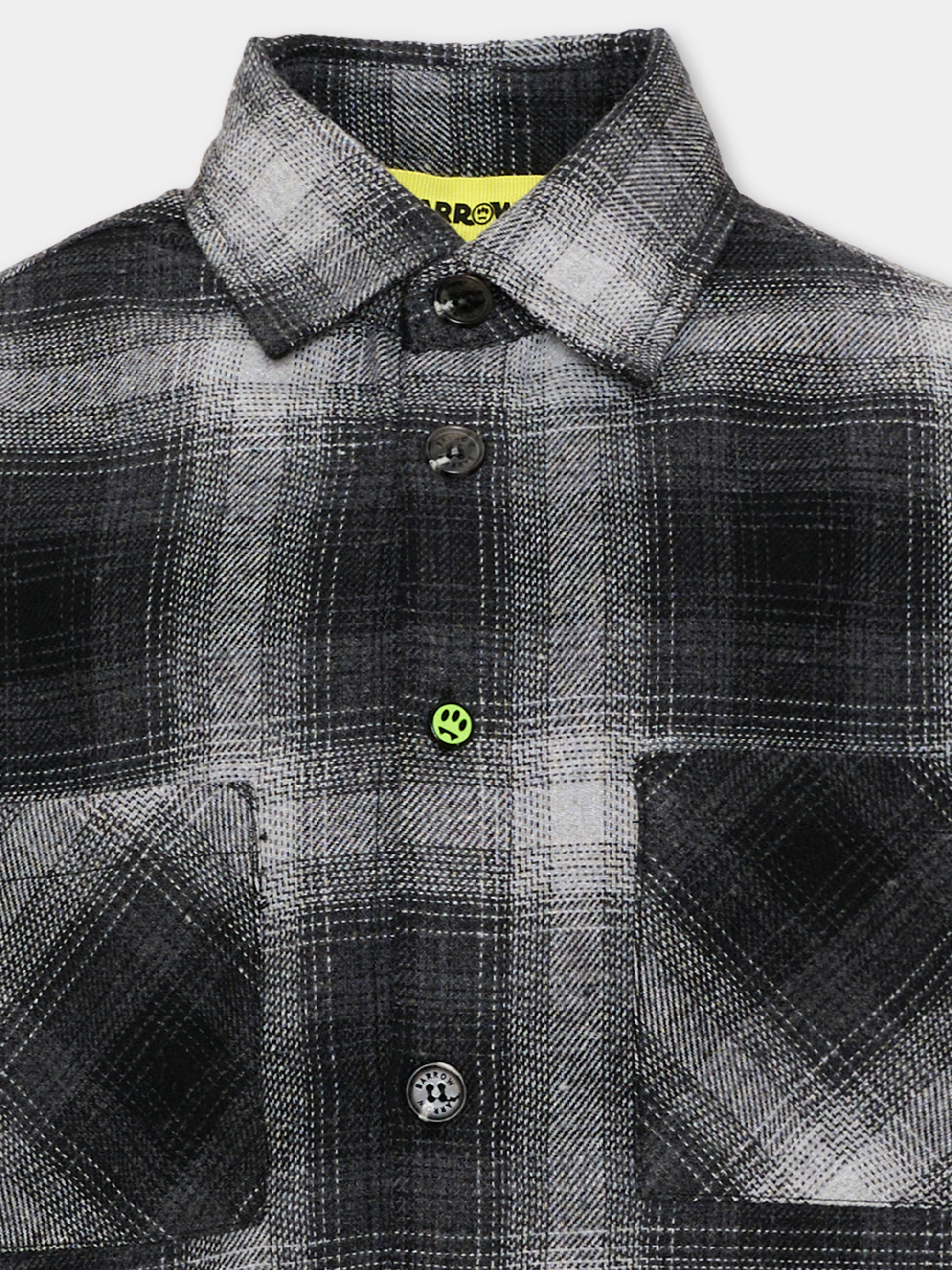 Camicia nera per bambino con logo,Barrow,F6BKJBSI076 110