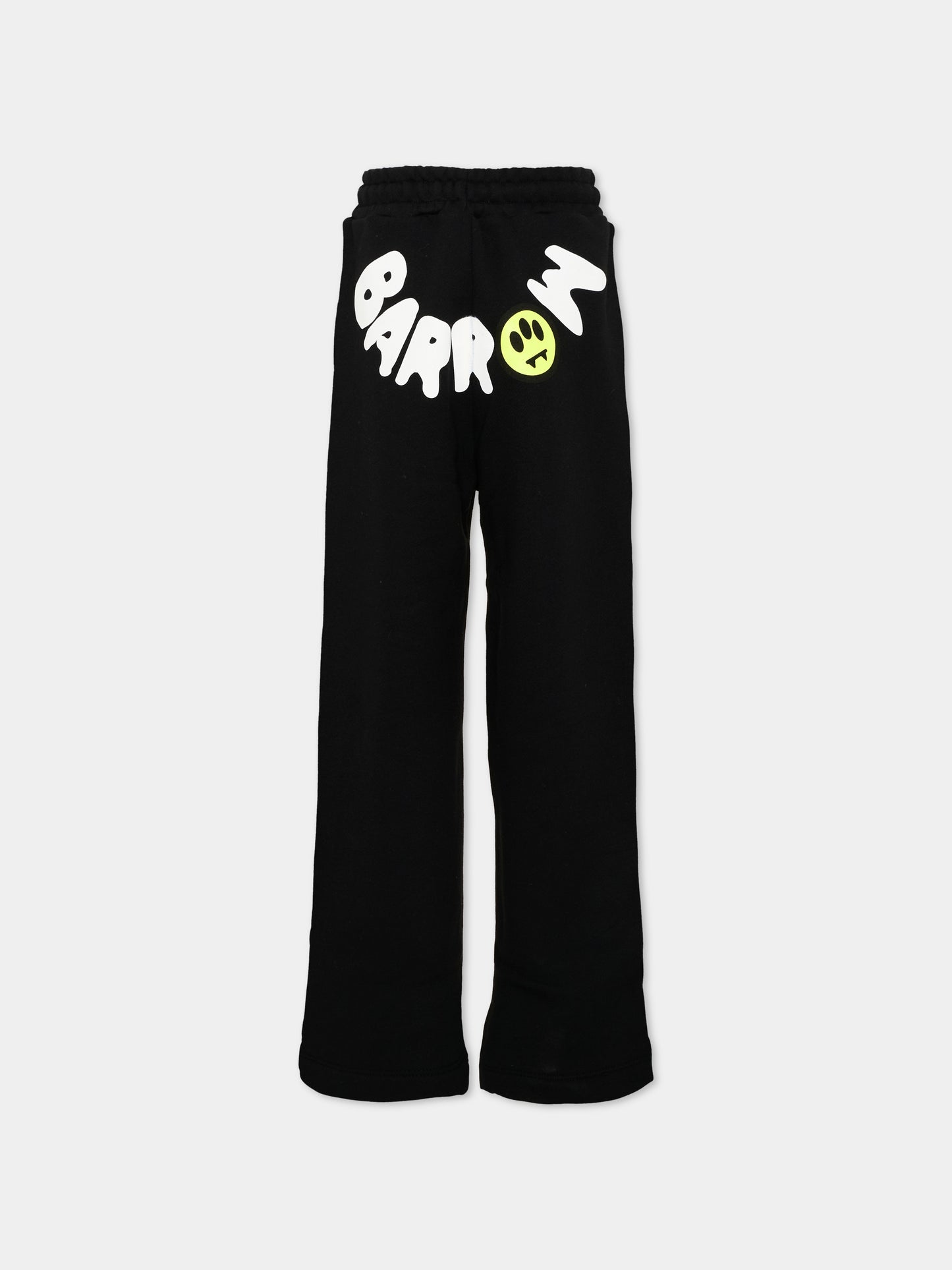 Pantaloni sportivi nero per bambini con logo,Barrow,F6BKJUFP005 110