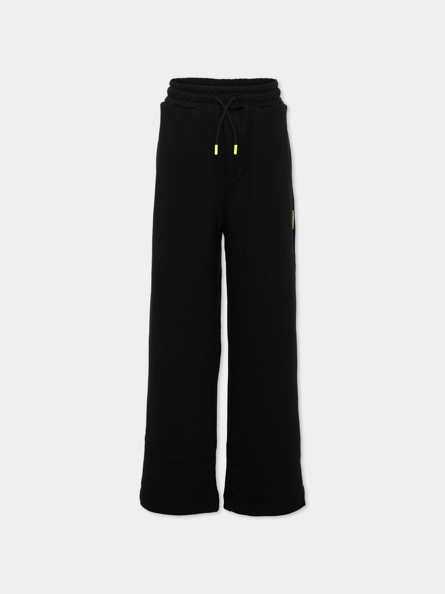 Pantaloni sportivi nero per bambini con logo,Barrow,F6BKJUFP005 110