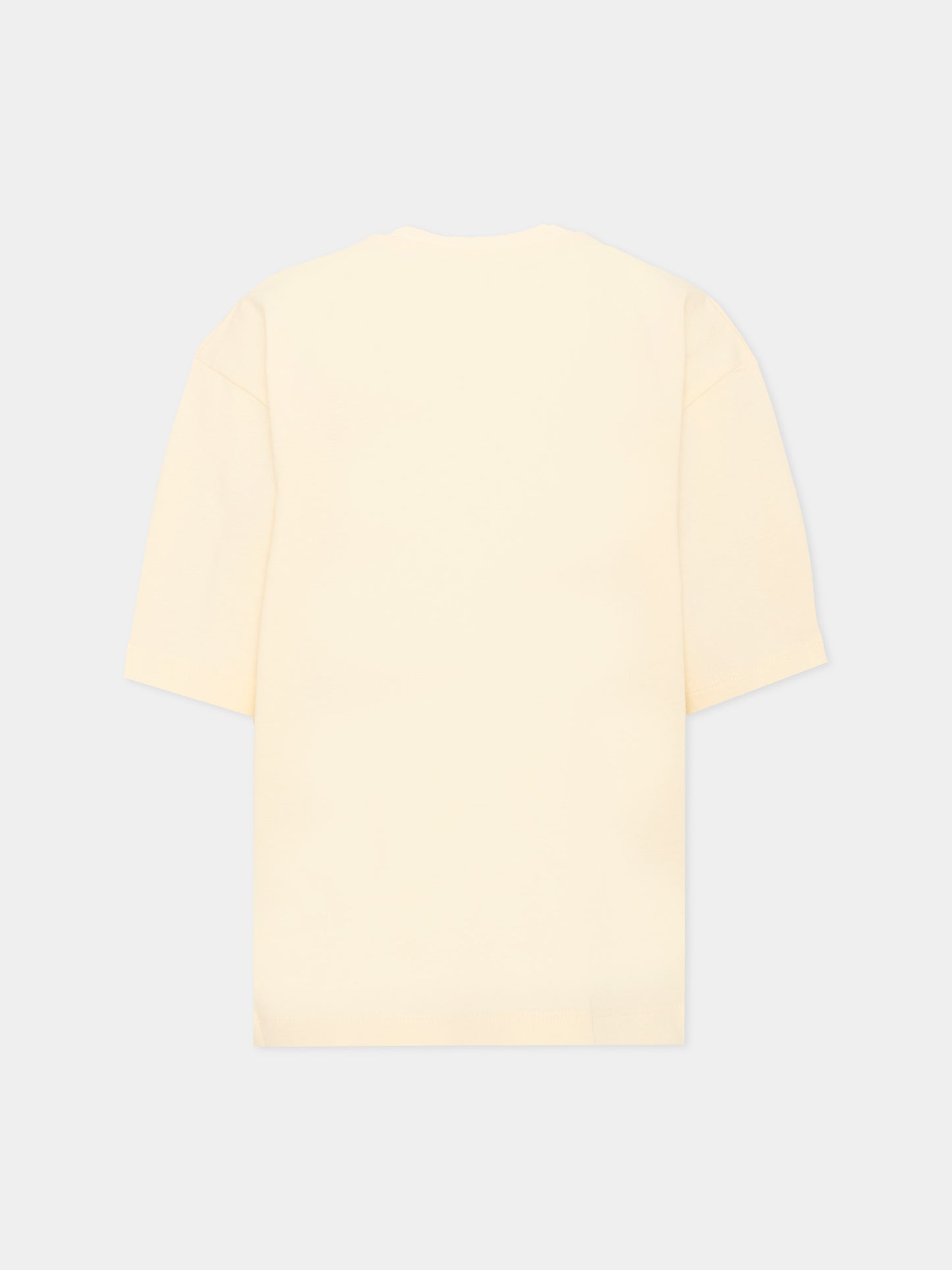 T-Shirt avorio per bambini con logo,Barrow,F6BKJUTH007 013