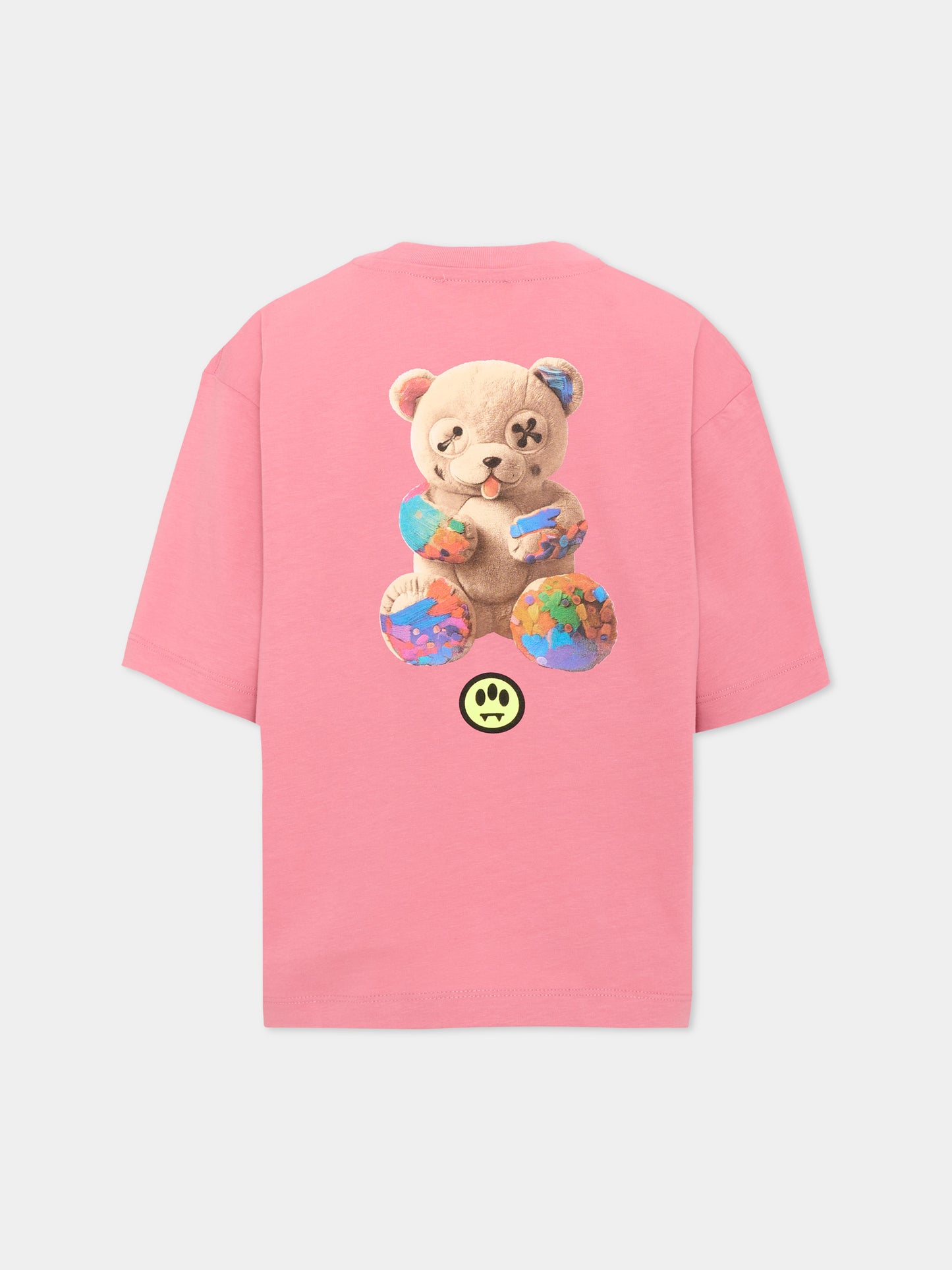 T-Shirt rosa per bambina con orsetto,Barrow,F6BKJUTH095 409