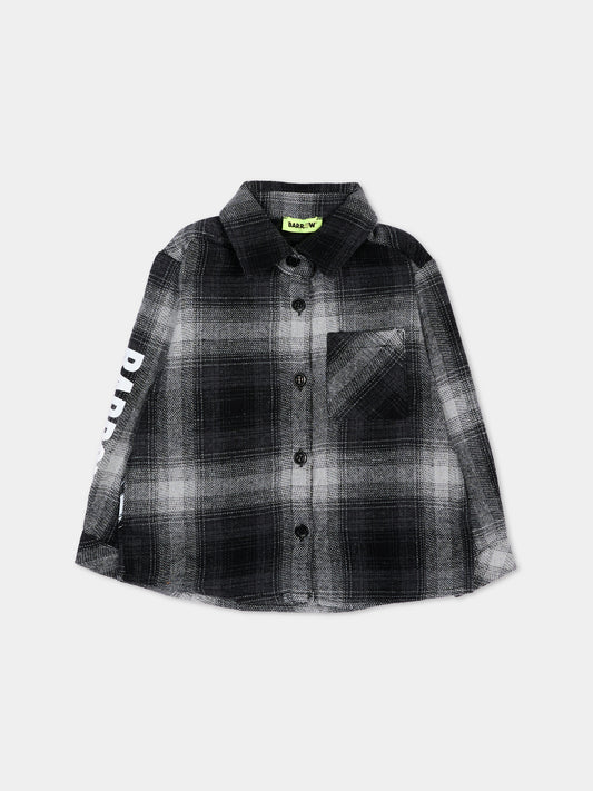 Camicia nera per neonato con logo,Barrow,F6BKNBSI181 110
