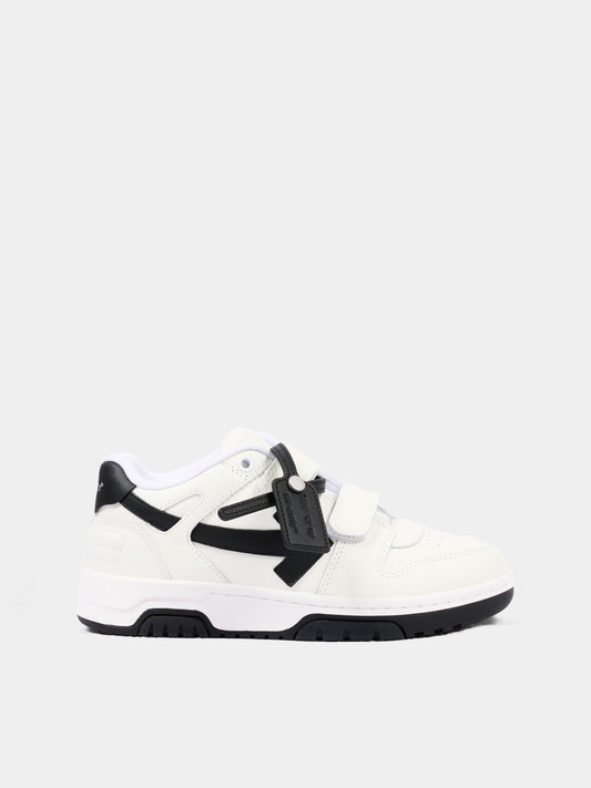 Sneakers Strap Out of Office bianche per bambino,Off White,OF06432101