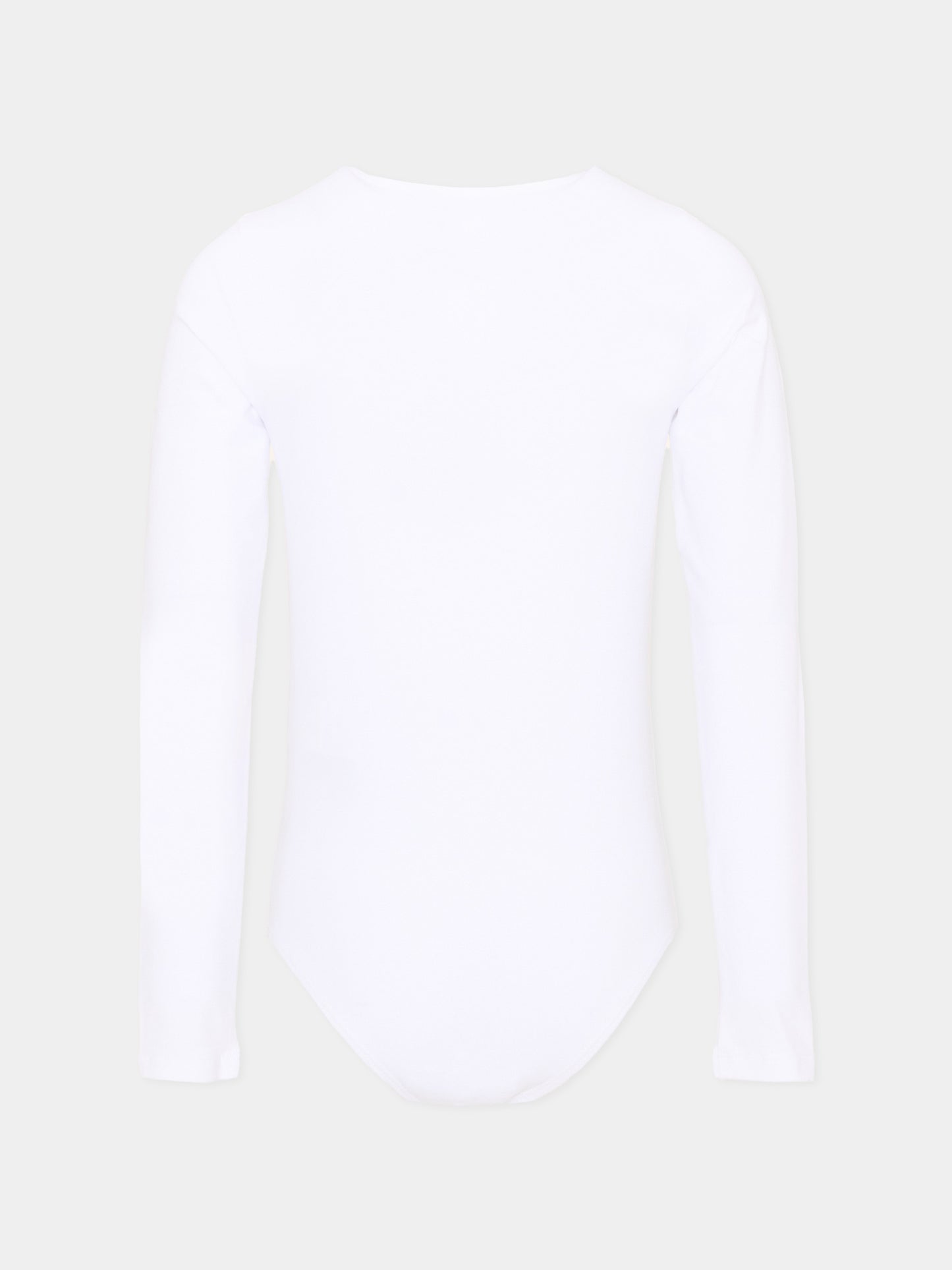 Body bianco per bambina con logo nero,Mm6 Maison Margiela,M60911 MM06L M6100
