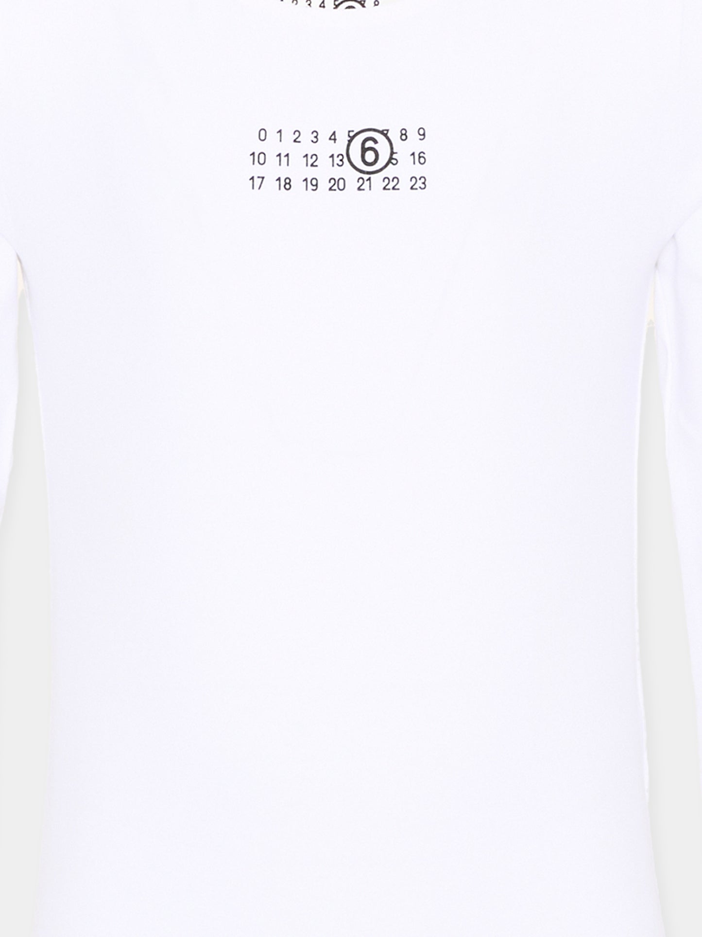 Body bianco per bambina con logo nero,Mm6 Maison Margiela,M60911 MM06L M6100