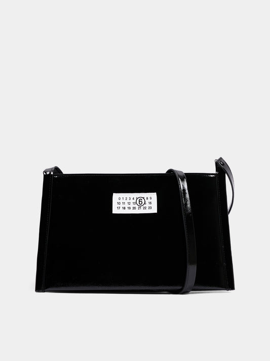 Borsa casual nera per bambina con logo,Mm6 Maison Margiela,M61142 MM09H M6900