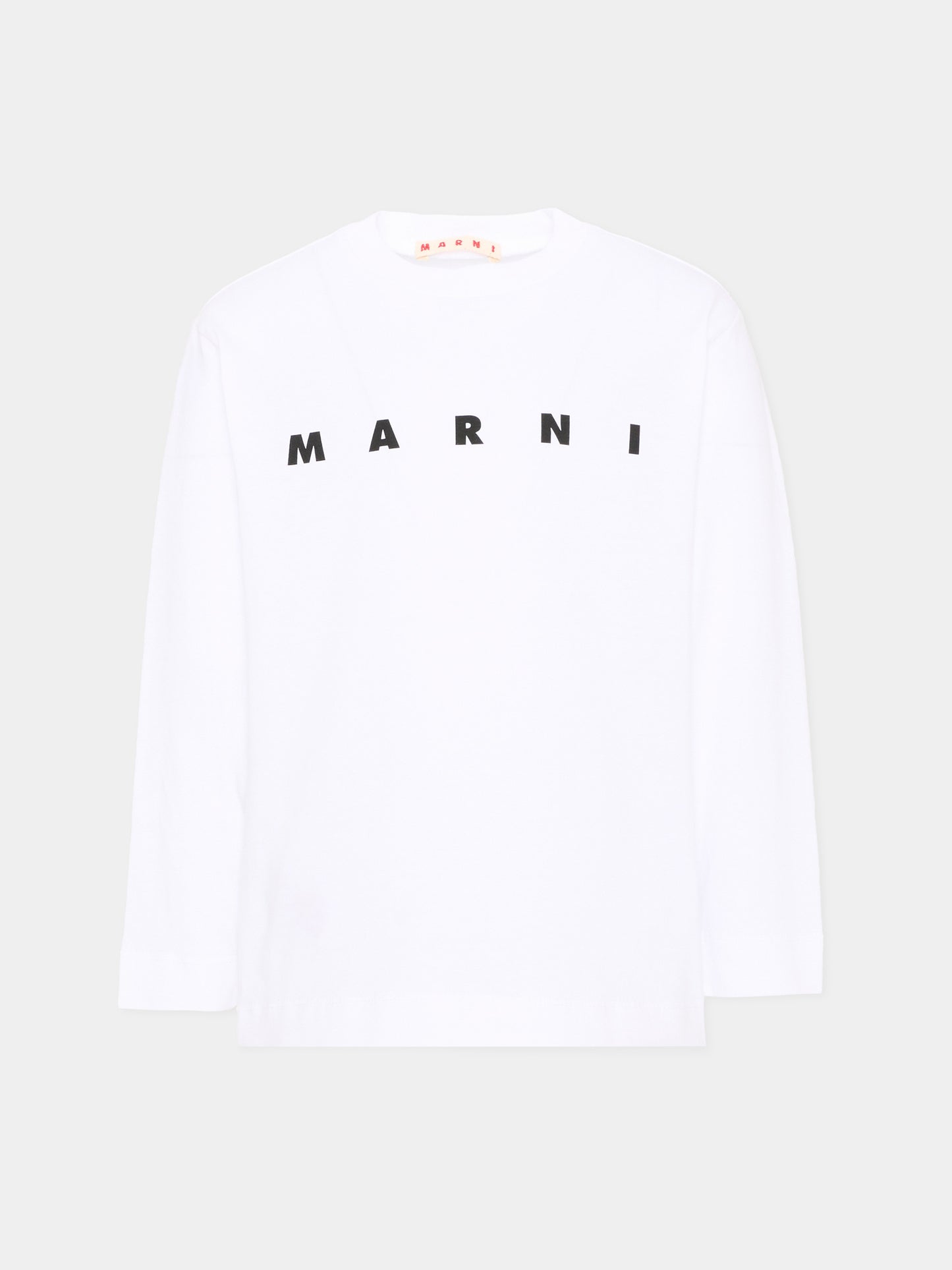 T-Shirt bianca per bambini con logo,Marni Kids,M01603 M00RF 0M100