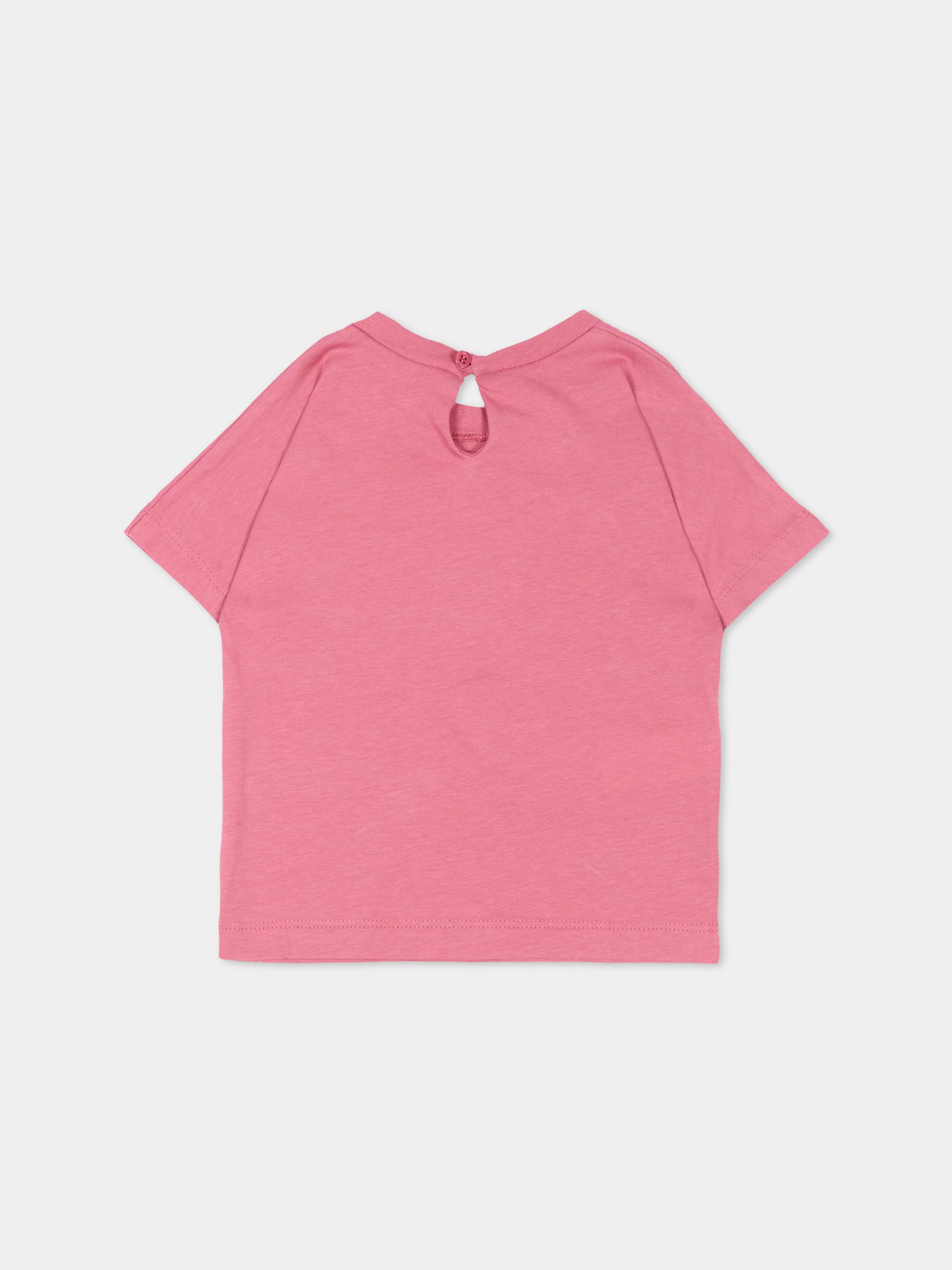 T-shirt rosa per neonata con logo,Marni Kids,M01898 M00YP 0M352