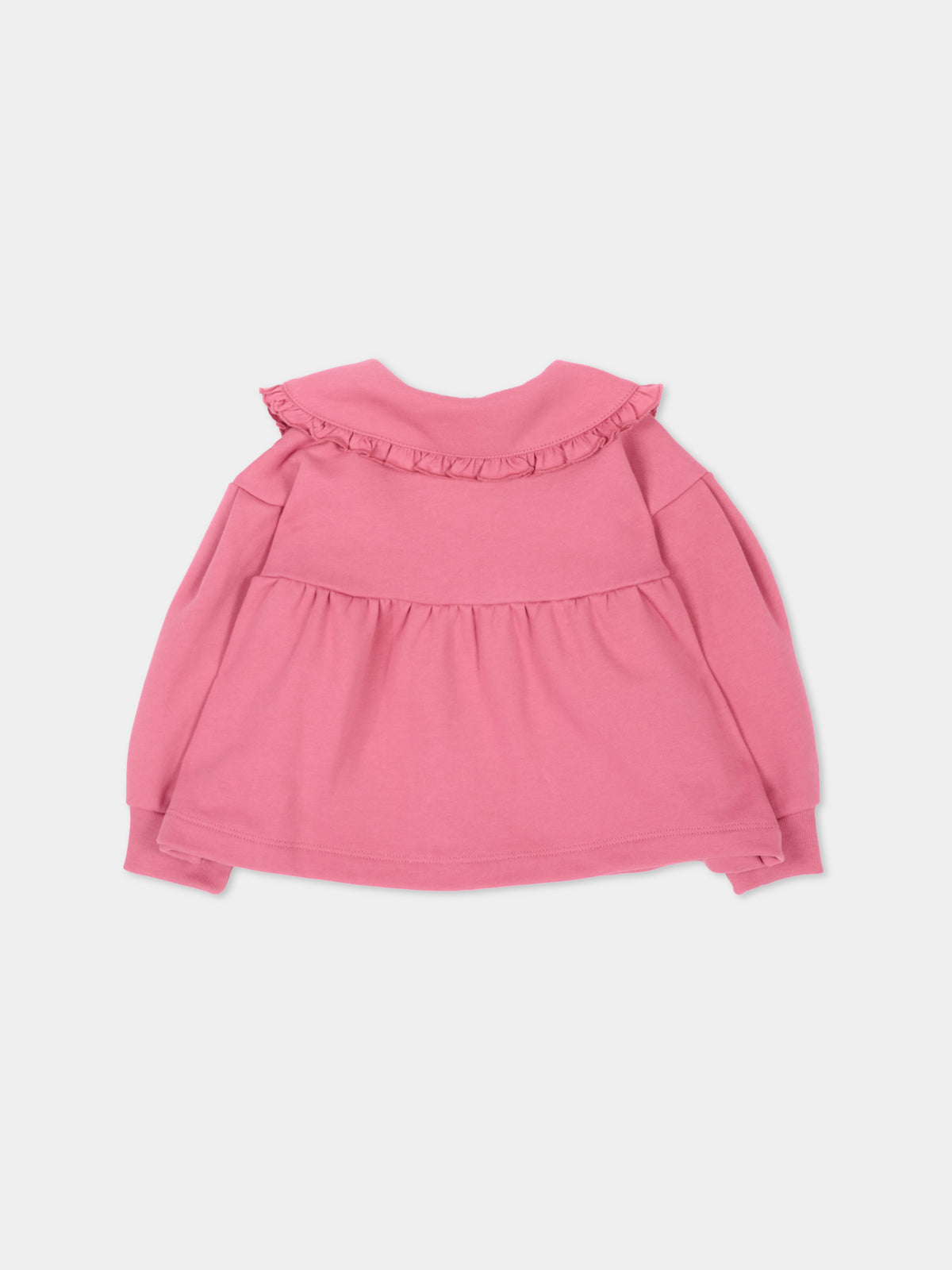Felpa rosa per neonata con colletto,Marni Kids,M01989 M00YN 0M352