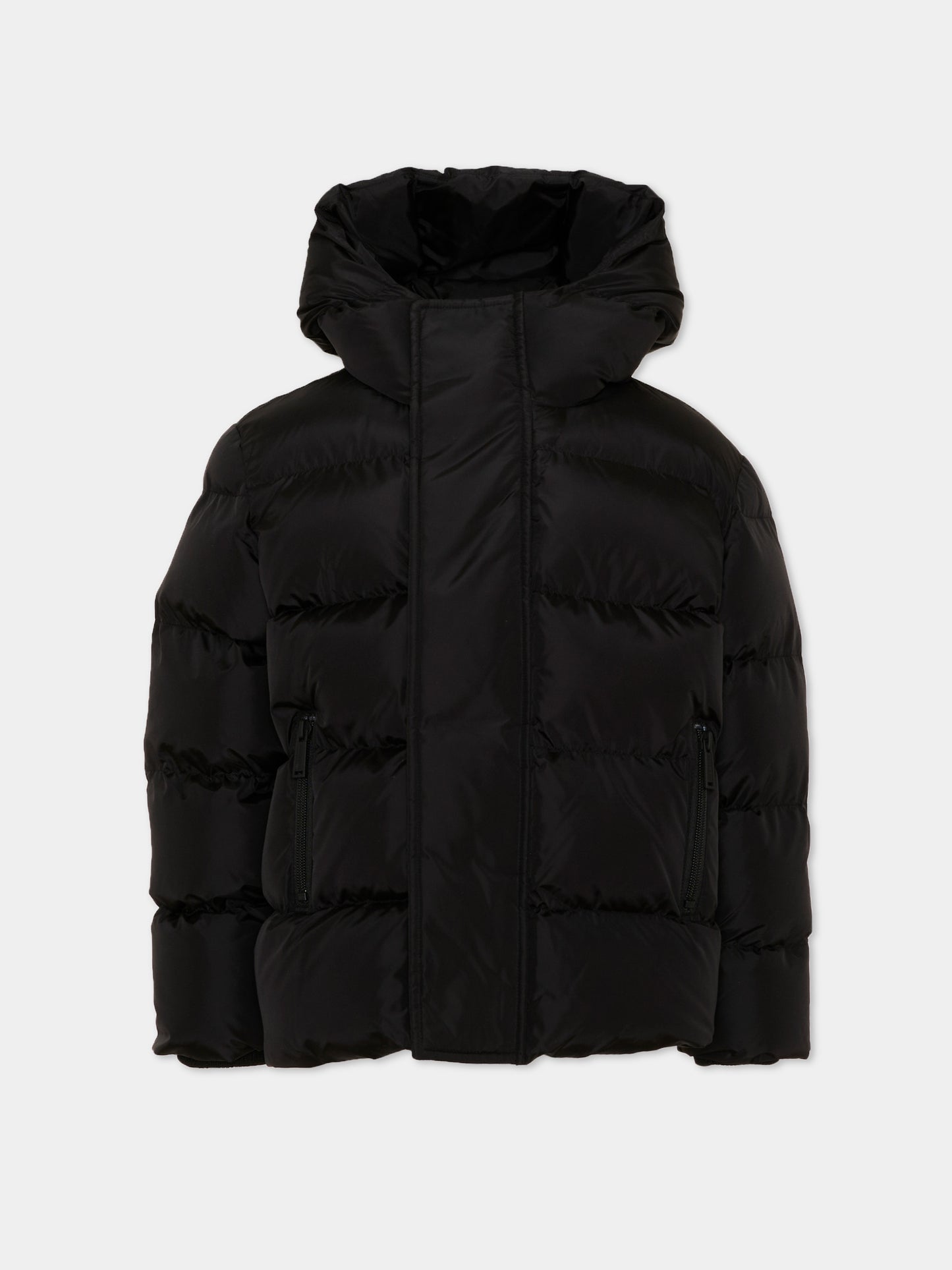Piumino nero per bambini con logo,Dsquared2,DQ1090 D00BN DQ900