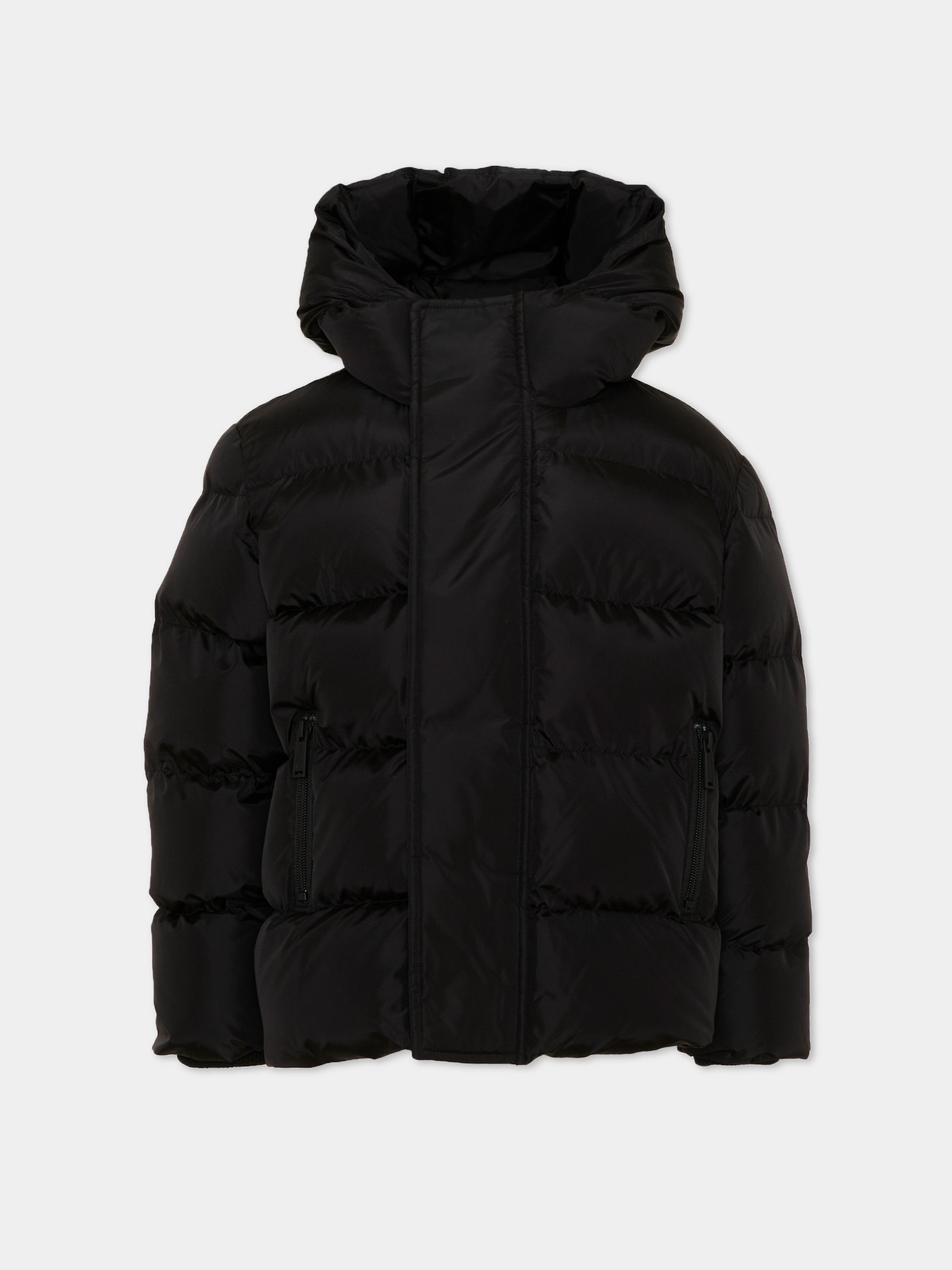 Piumino nero per bambini con logo,Dsquared2,DQ1090 D00BN DQ900