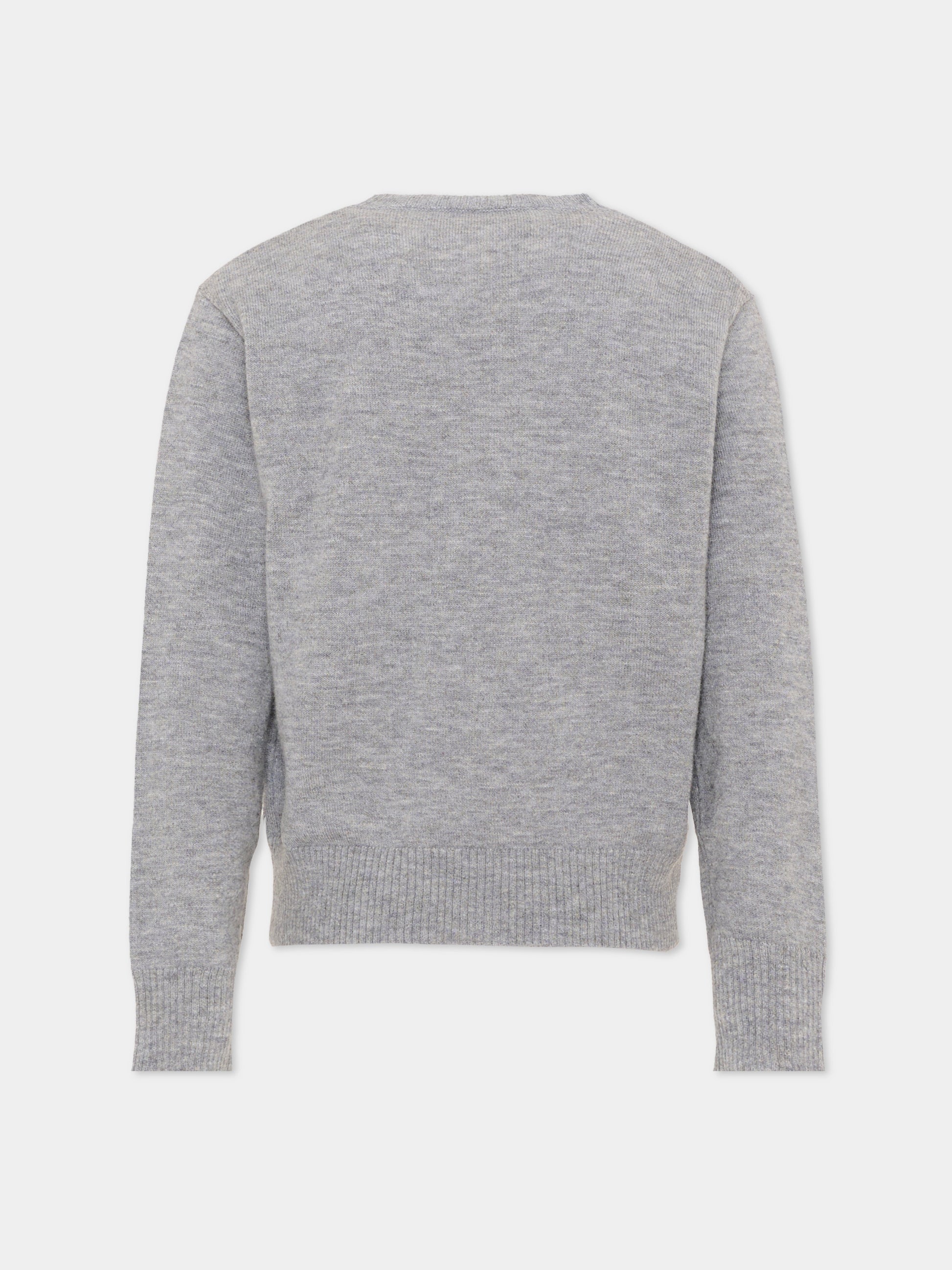 Maglione grigio per bambino con logo,Dsquared2,DQ3401 D0AFF DQ911