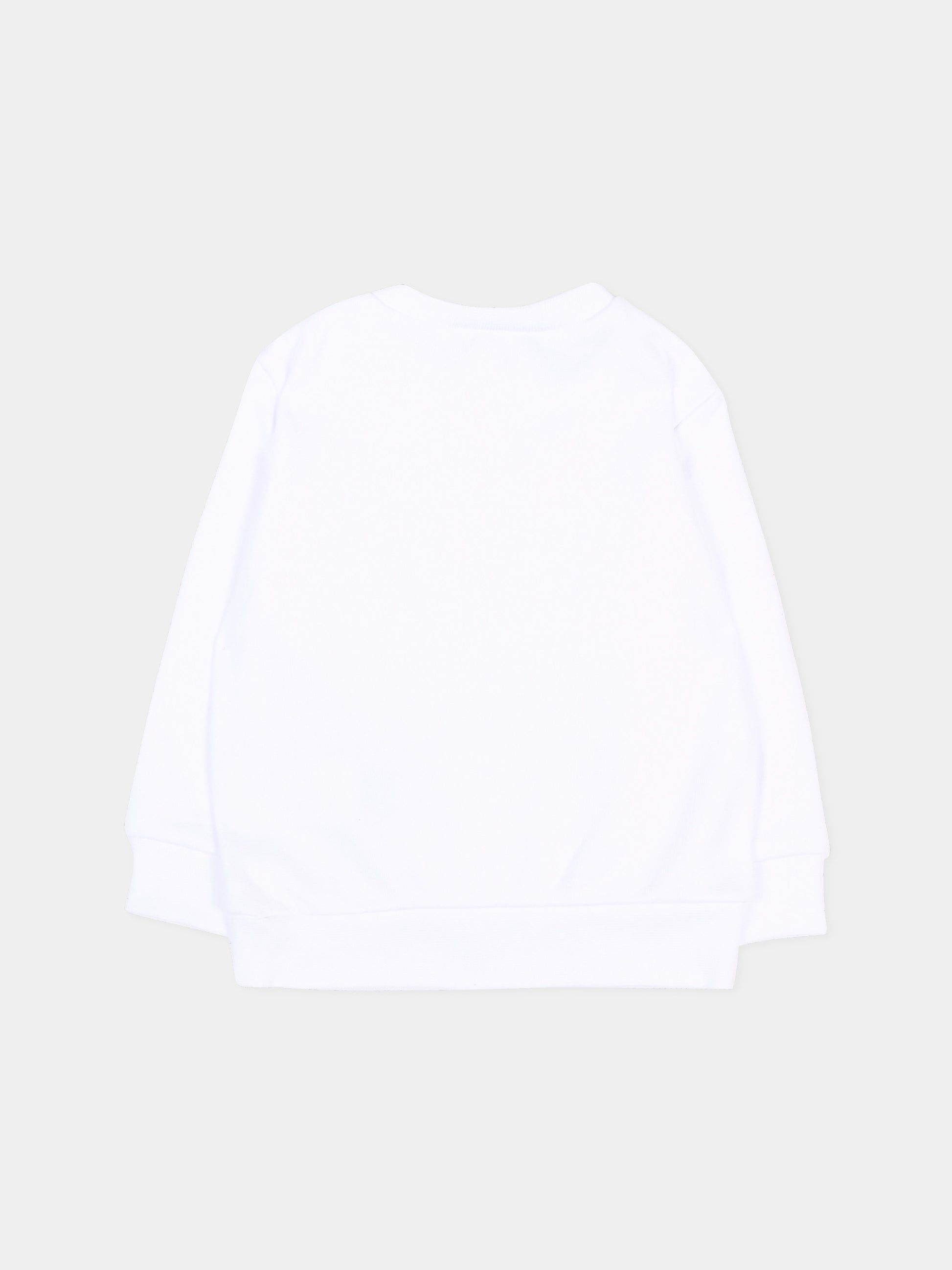 Felpa bianca per neonati con logo,Dsquared2,DQ3486 D0AJ2 DQ100
