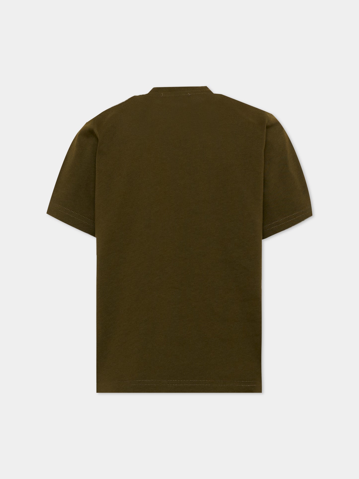 T-shirt verde per bambini con logo,Dsquared2,DQ3560 D0AJ1 DQ558