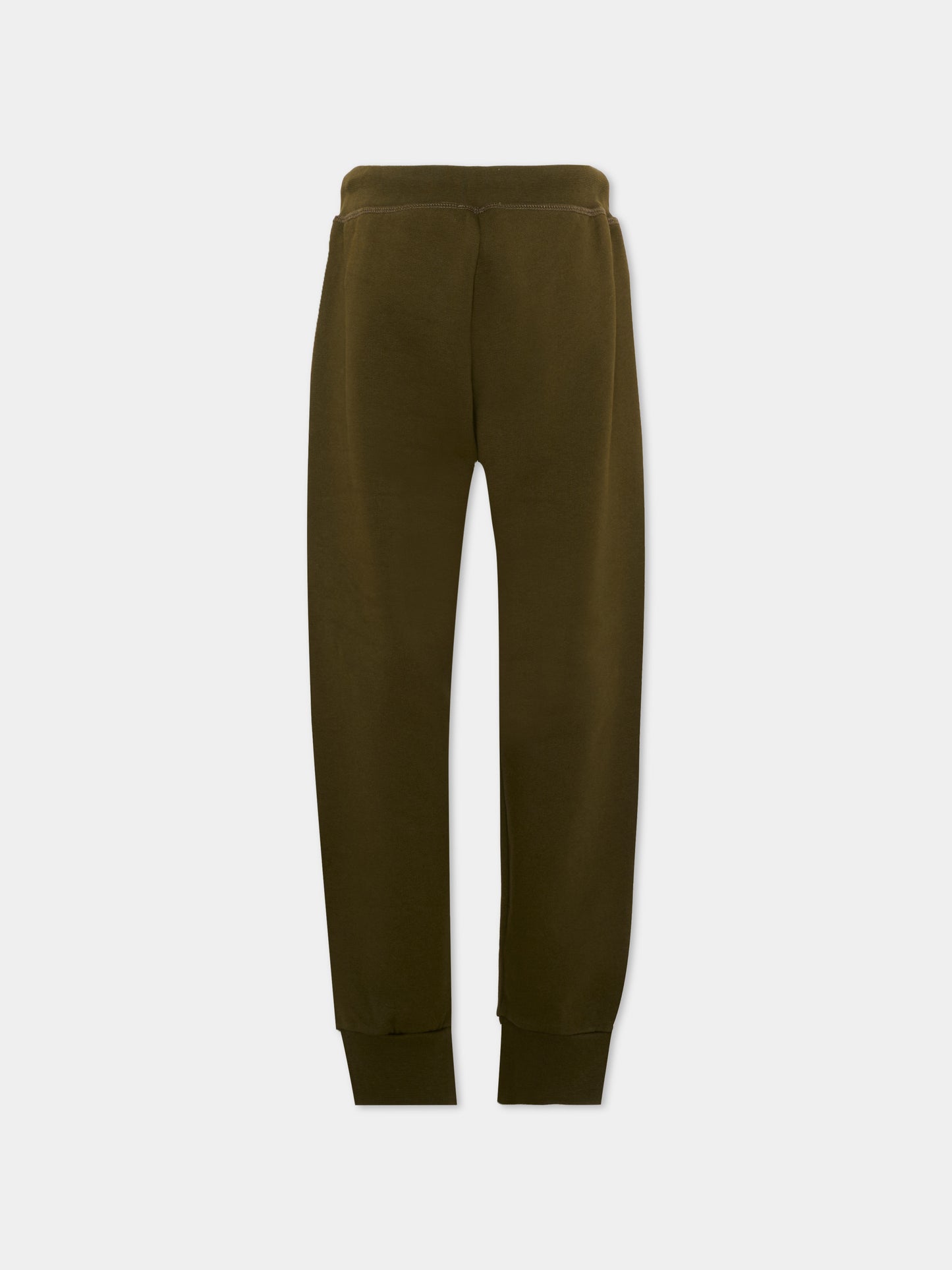 Pantalone verde per bambini con logo,Dsquared2,DQ3562 D0AJ2 DQ558