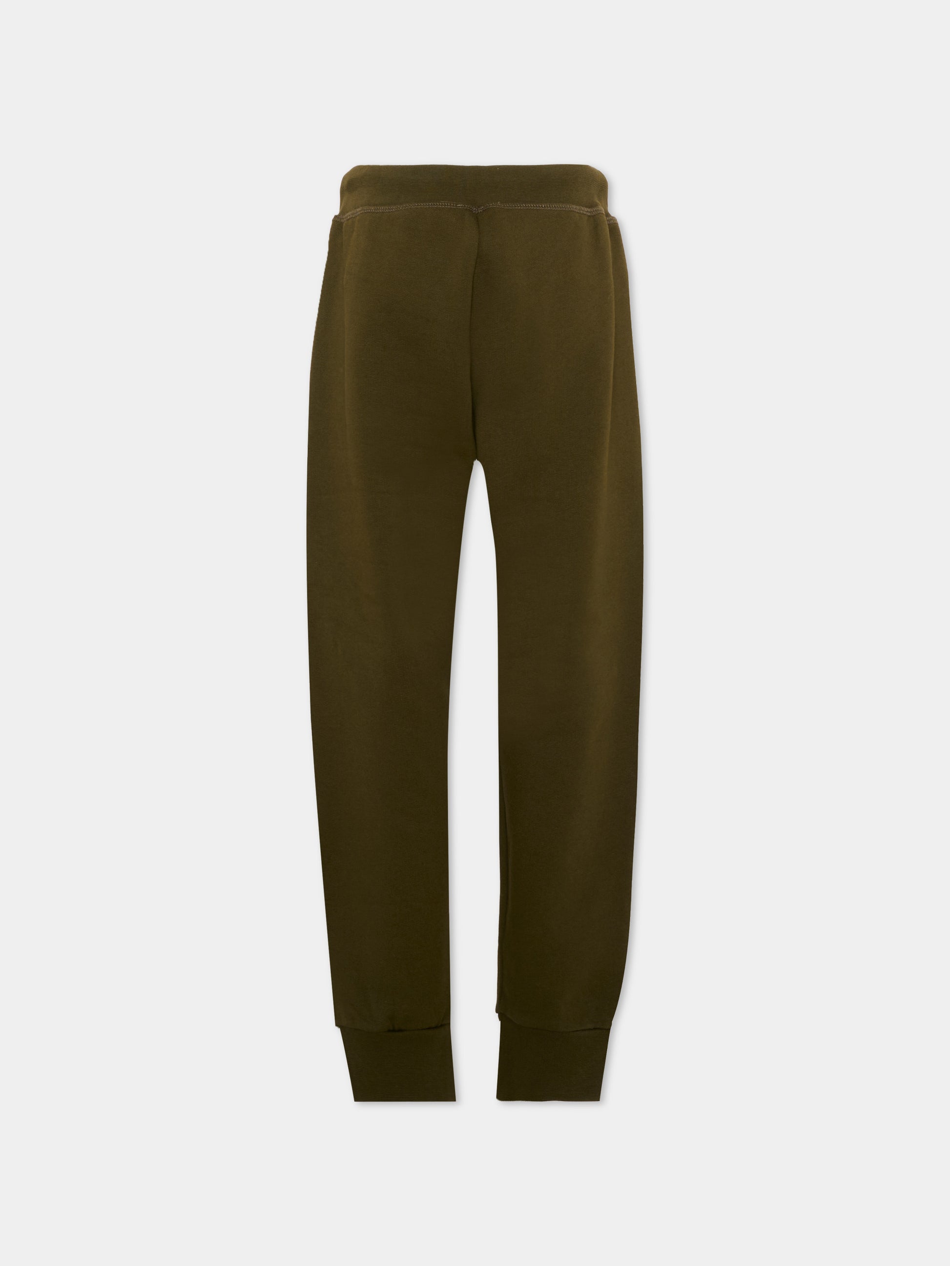 Pantalone verde per bambini con logo,Dsquared2,DQ3562 D0AJ2 DQ558