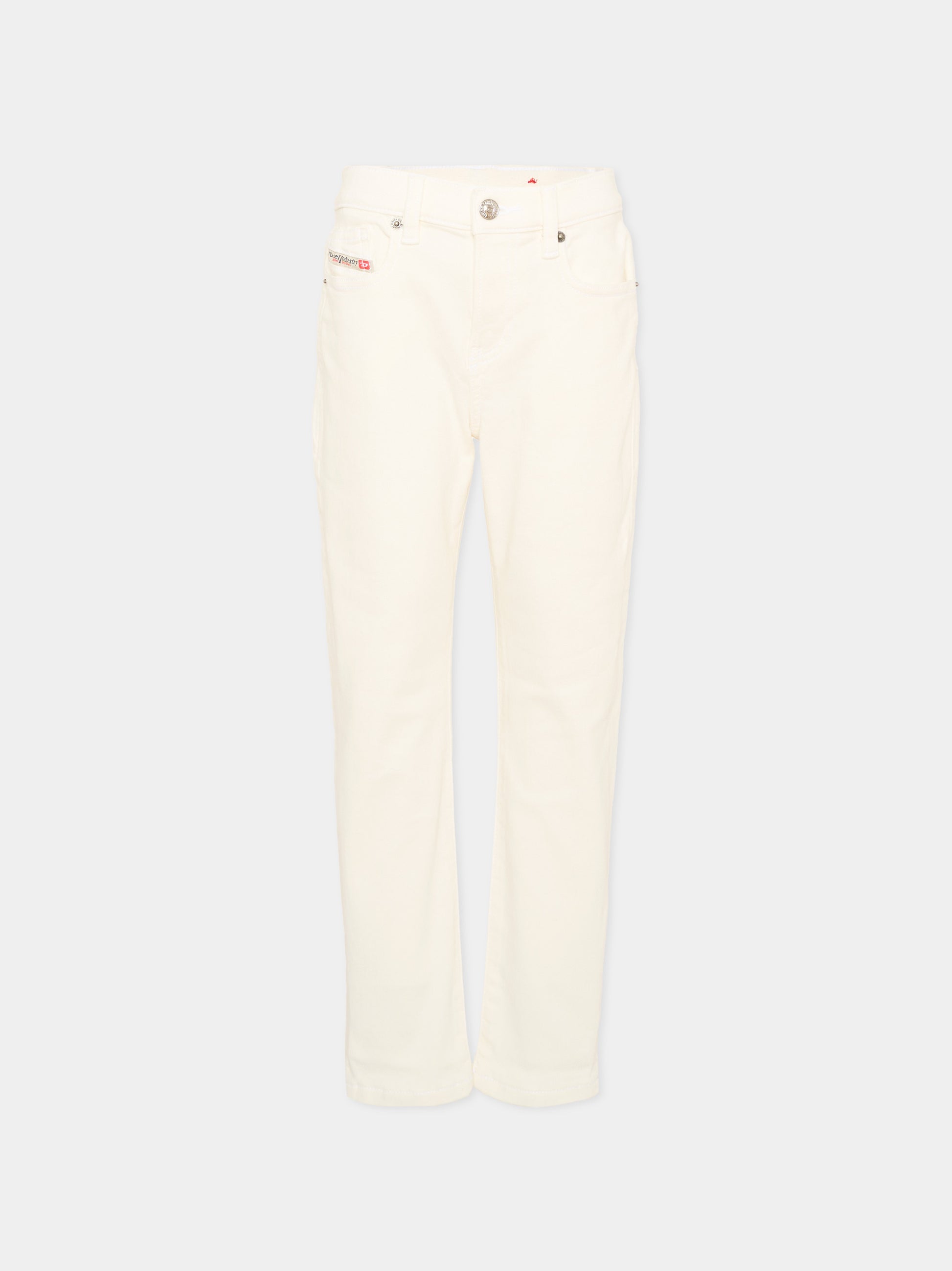 Jeans avorio per bambino con logo,Diesel,J01000 KXBR6 K141